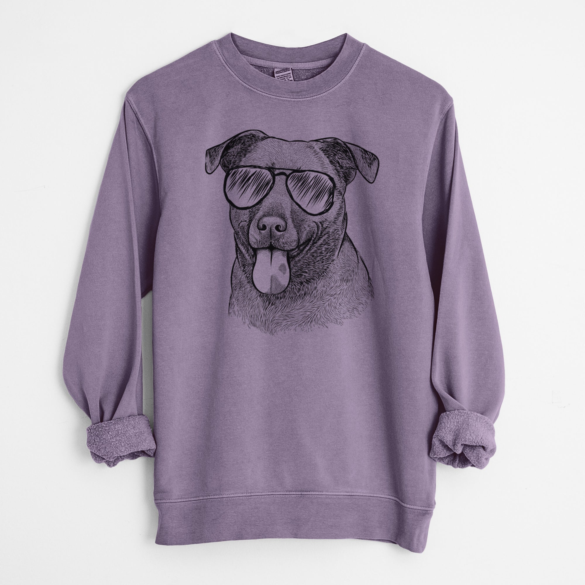 Aviator Harbor the Mixed Breed - Unisex Pigment Dyed Crew Sweatshirt