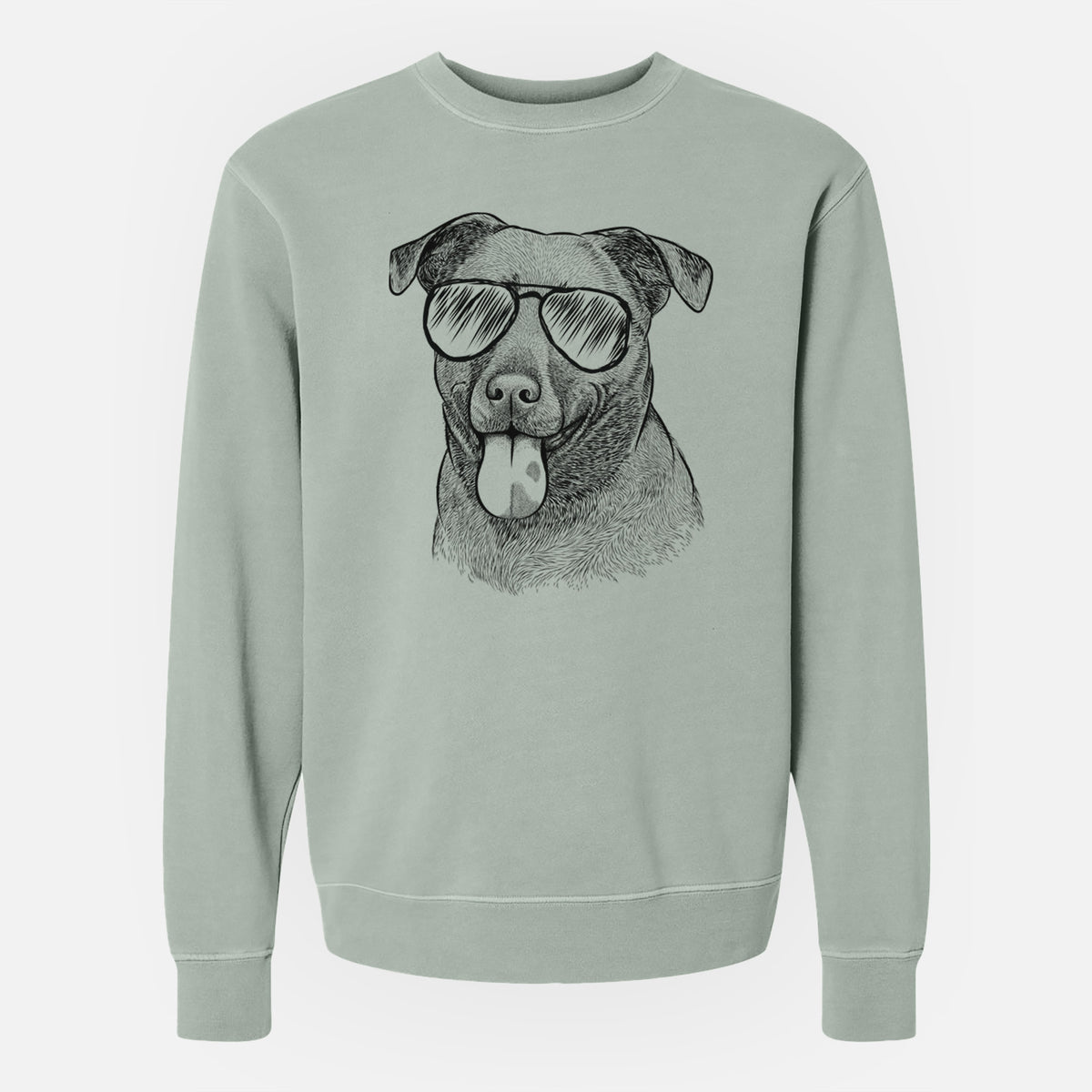 Aviator Harbor the Mixed Breed - Unisex Pigment Dyed Crew Sweatshirt