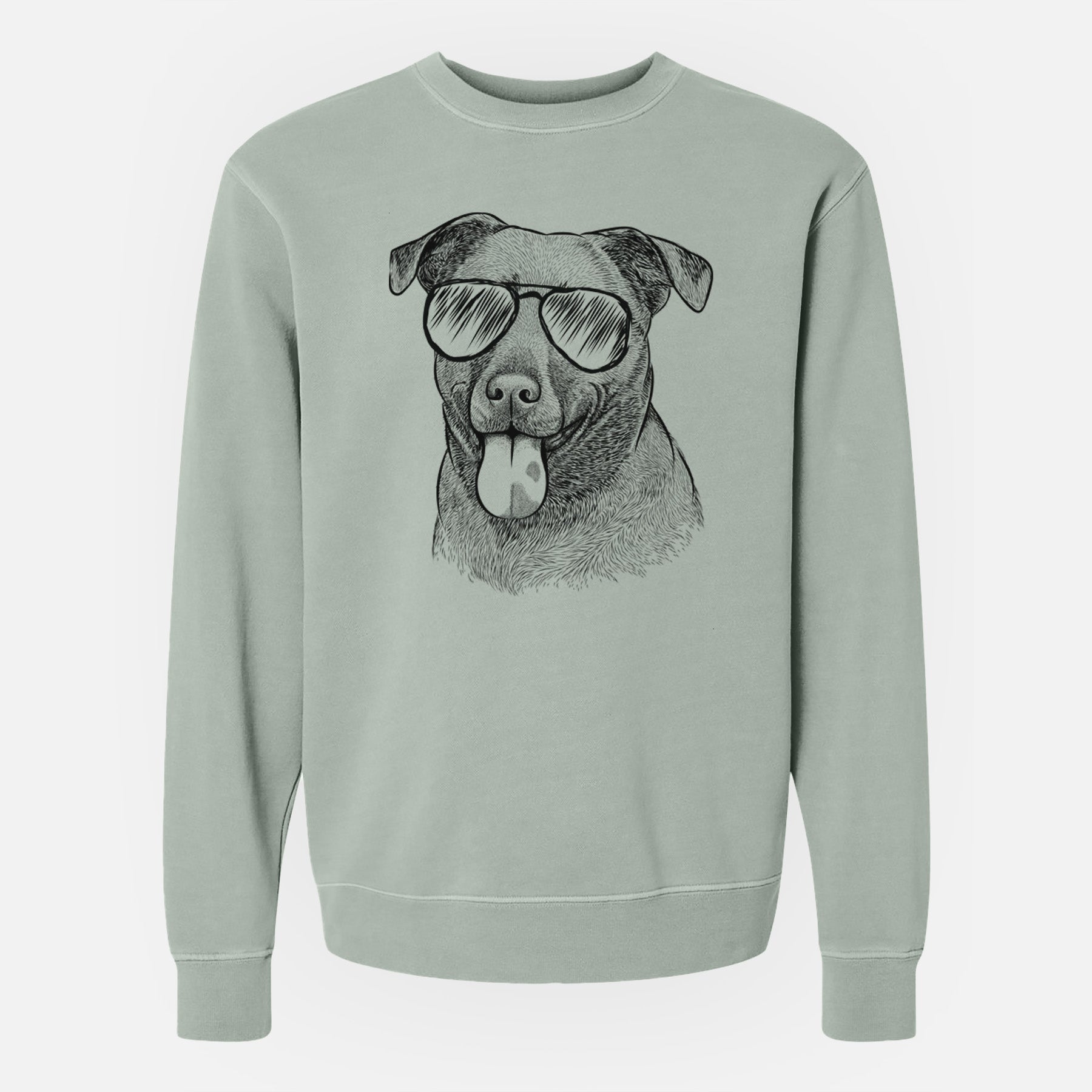 Aviator Harbor the Mixed Breed - Unisex Pigment Dyed Crew Sweatshirt