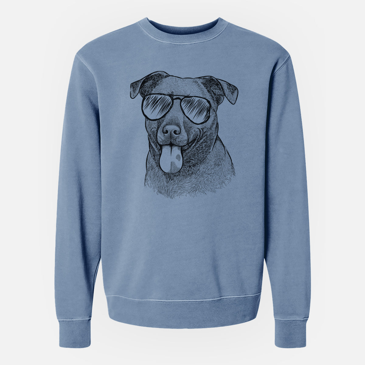 Aviator Harbor the Mixed Breed - Unisex Pigment Dyed Crew Sweatshirt