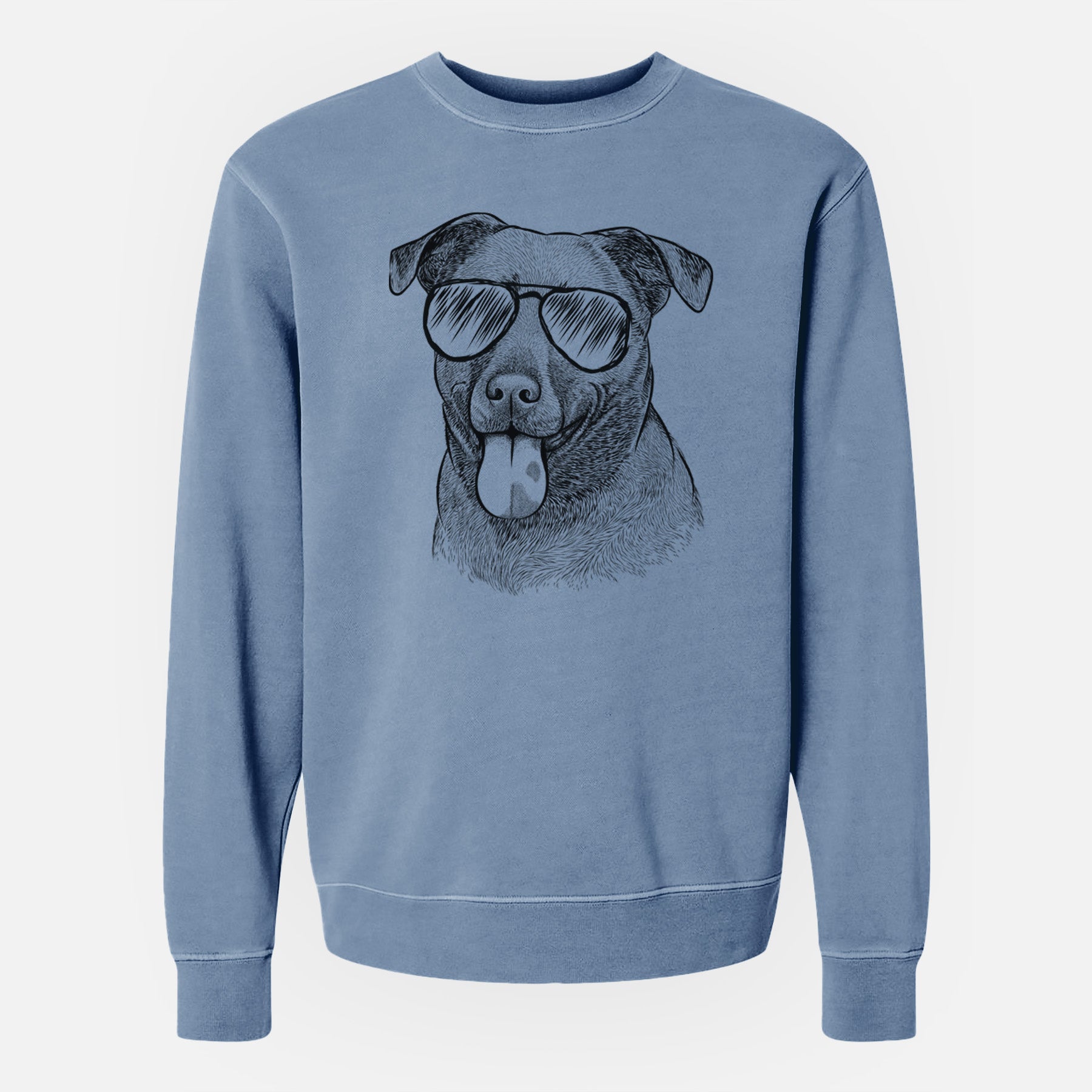 Aviator Harbor the Mixed Breed - Unisex Pigment Dyed Crew Sweatshirt