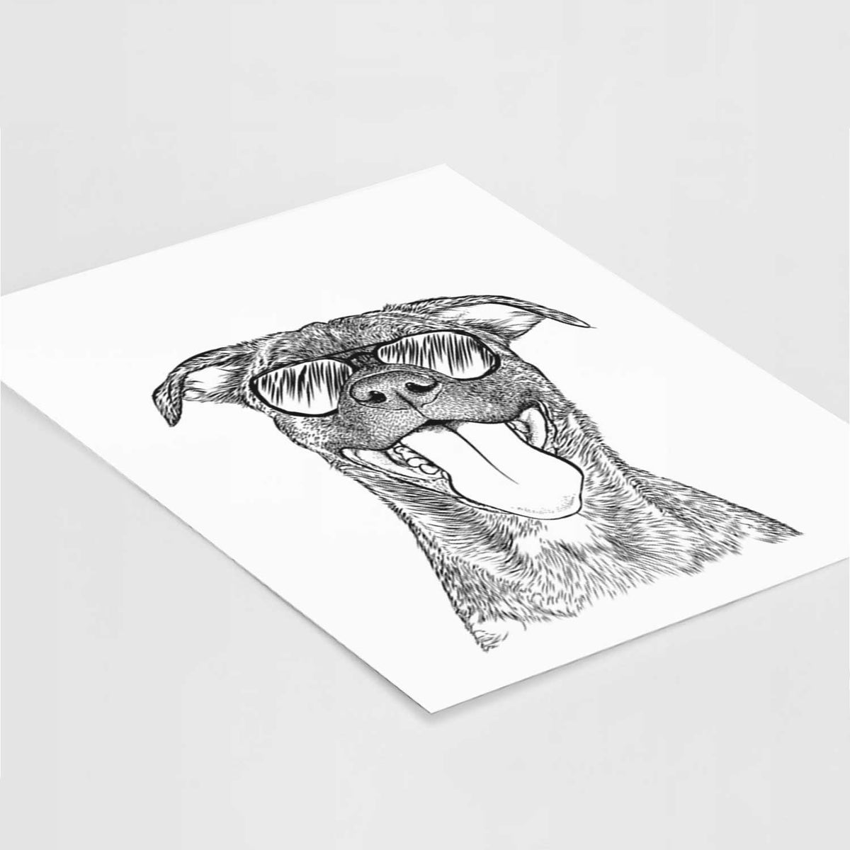 Harley the Pitbull Mix Art Print