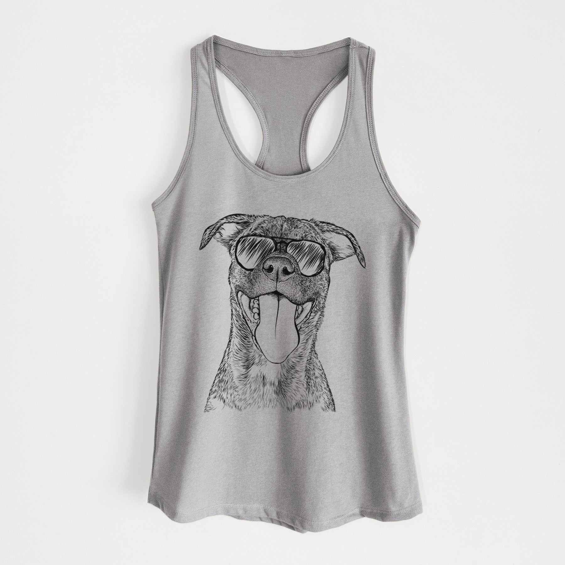 Harley the Pitbull Mix - Women's Racerback Tanktop