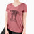 Aviator Harley the Pitbull Mix - Women's V-neck Shirt