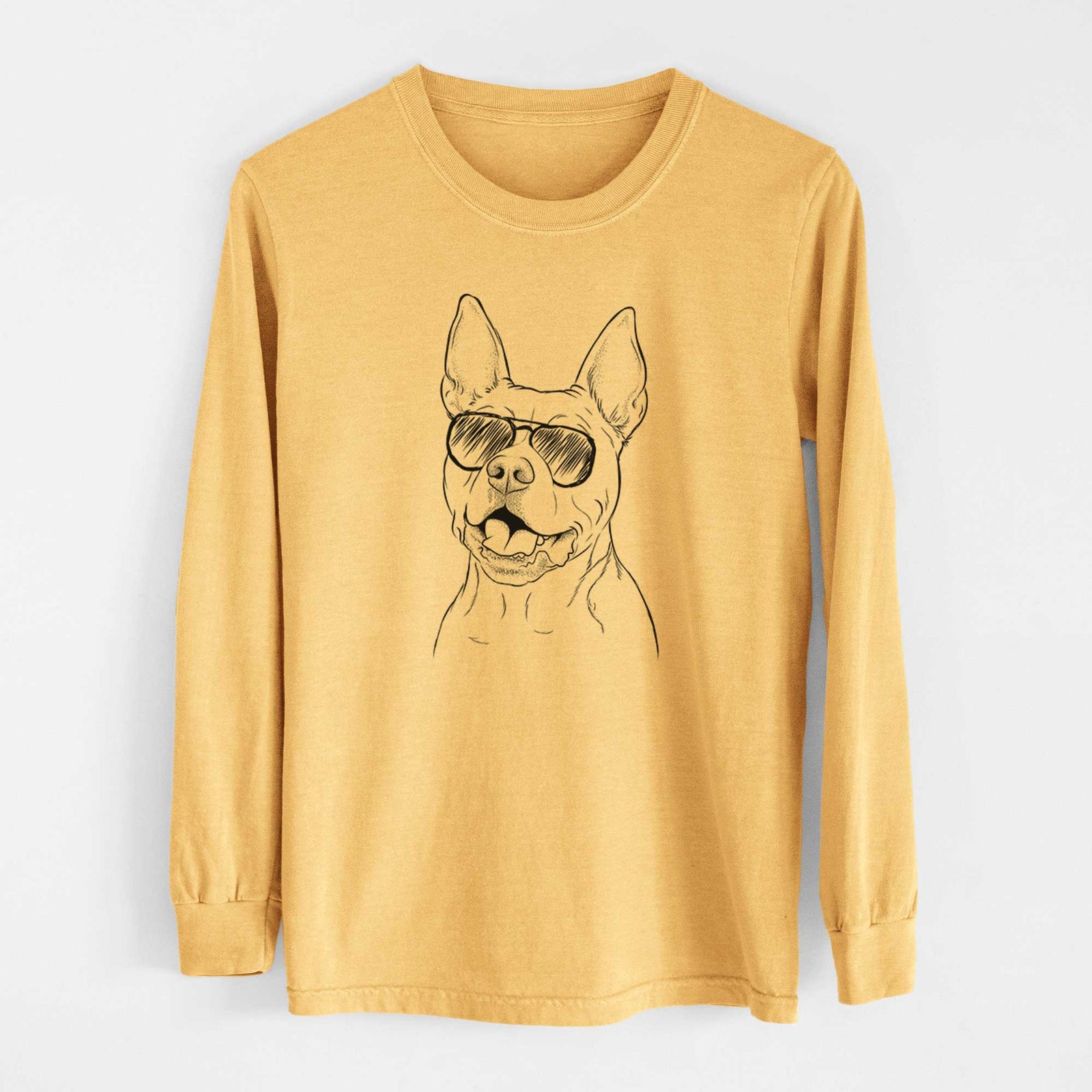 Aviators Harley the Pitbull - Heavyweight 100% Cotton Long Sleeve