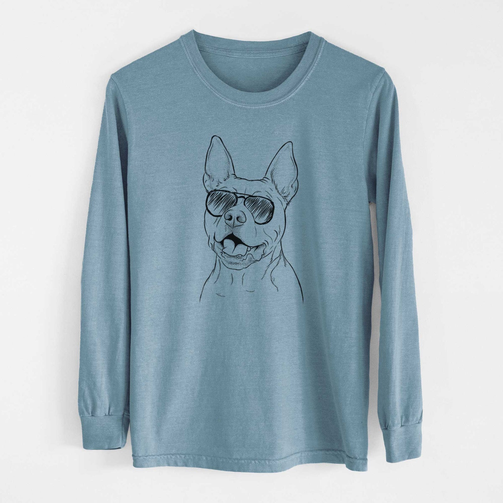 Aviators Harley the Pitbull - Heavyweight 100% Cotton Long Sleeve