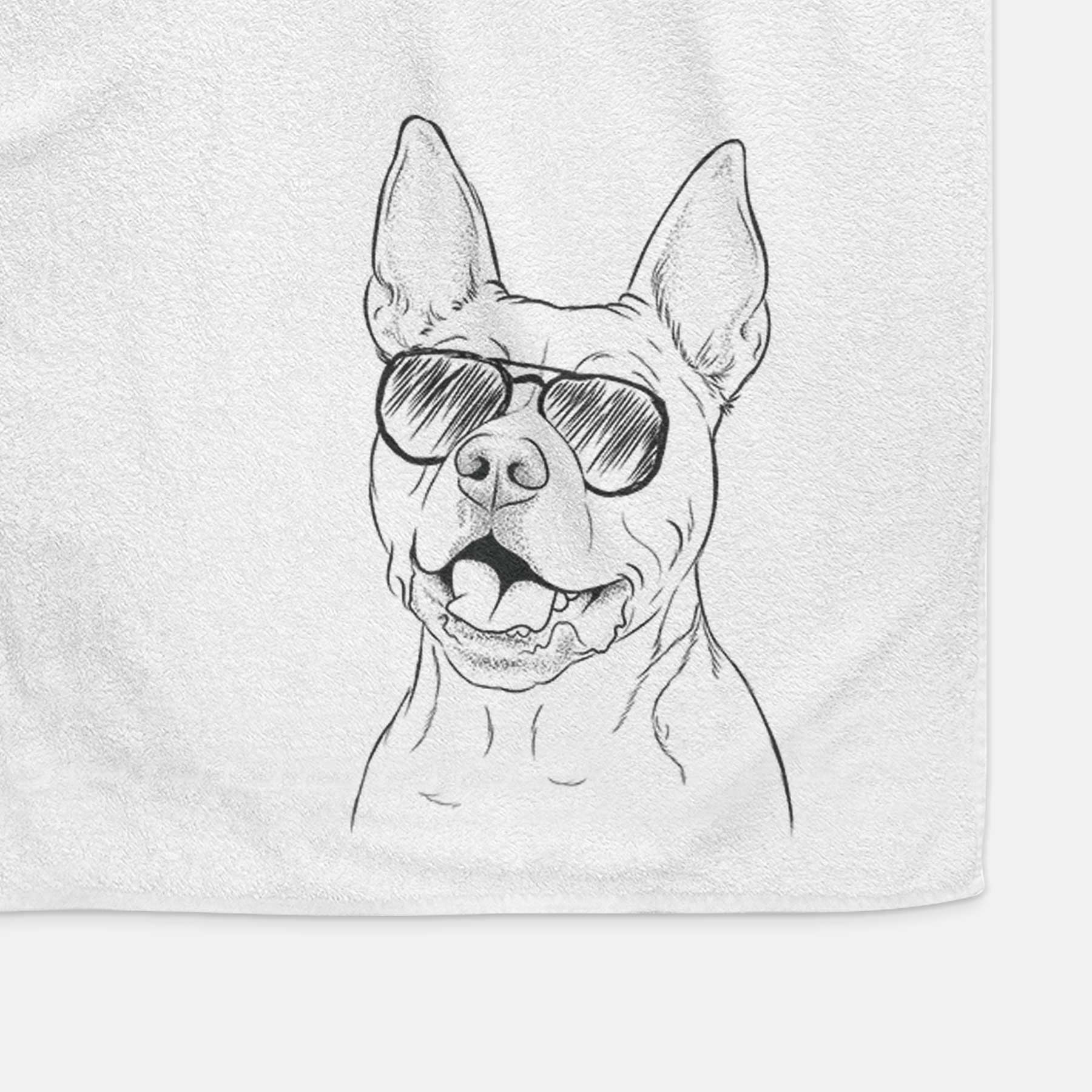 Harley the Pitbull Decorative Hand Towel