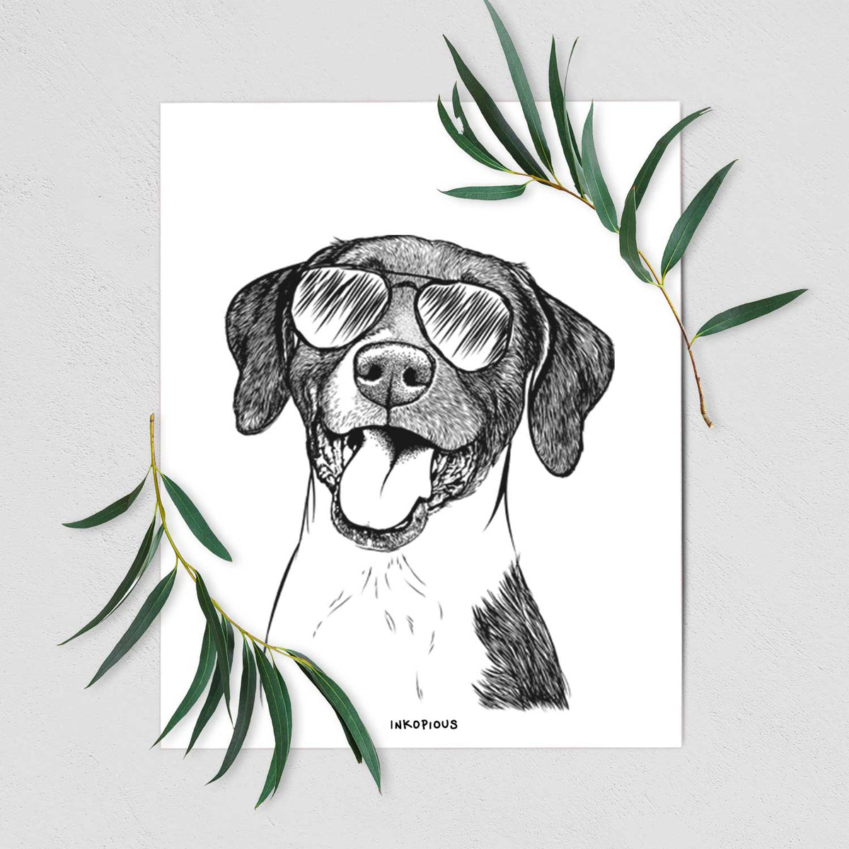 Harper the Mixed Breed Art Print