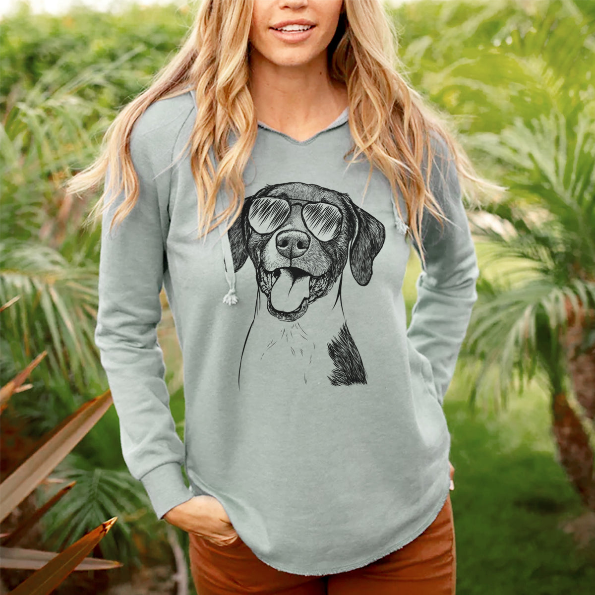 Aviator Harper the Mixed Breed - Cali Wave Hooded Sweatshirt