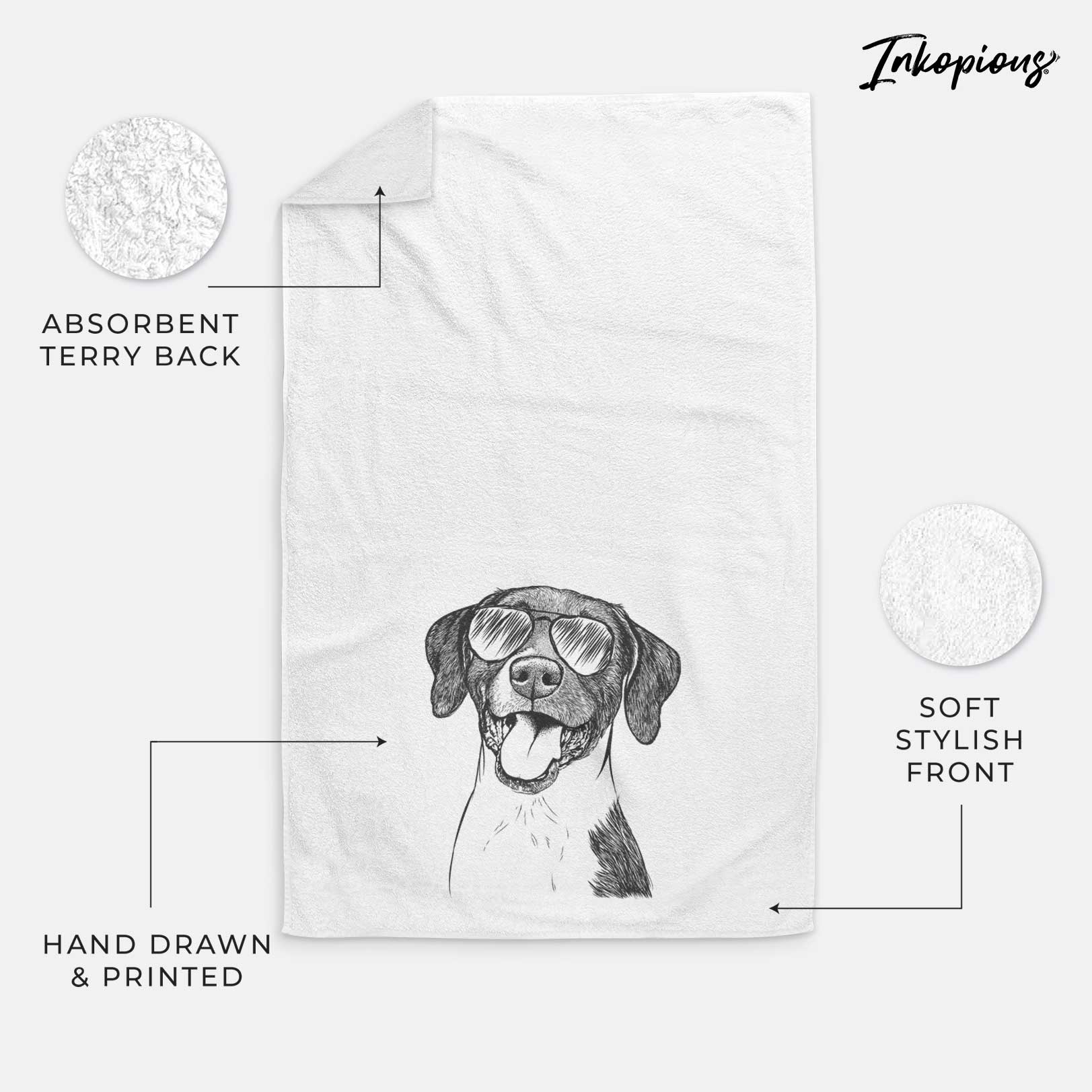 Harper the Mixed Breed Decorative Hand Towel