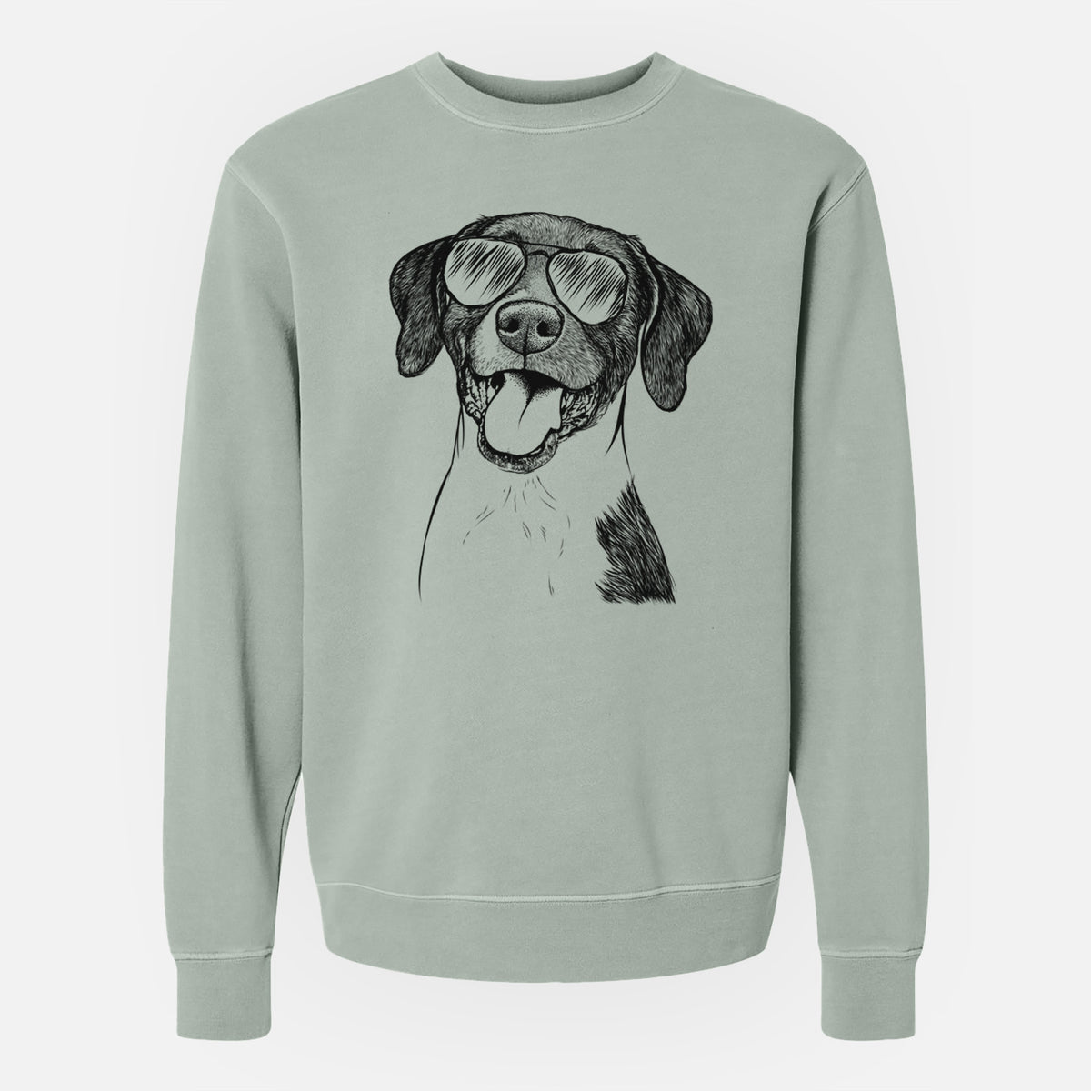 Aviator Harper the Mixed Breed - Unisex Pigment Dyed Crew Sweatshirt