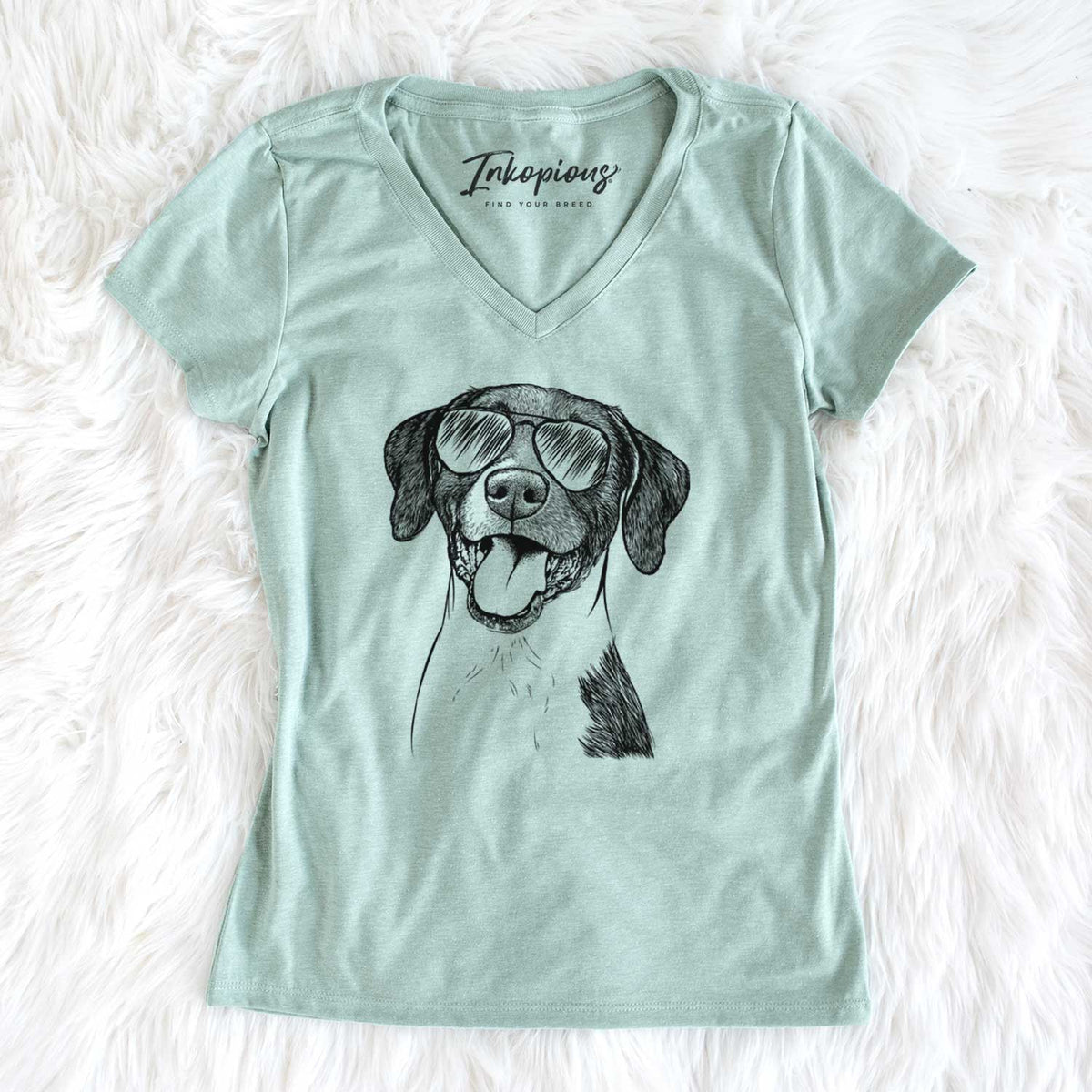 Aviator Harper the Mixed Breed - Women's V-neck Shirt