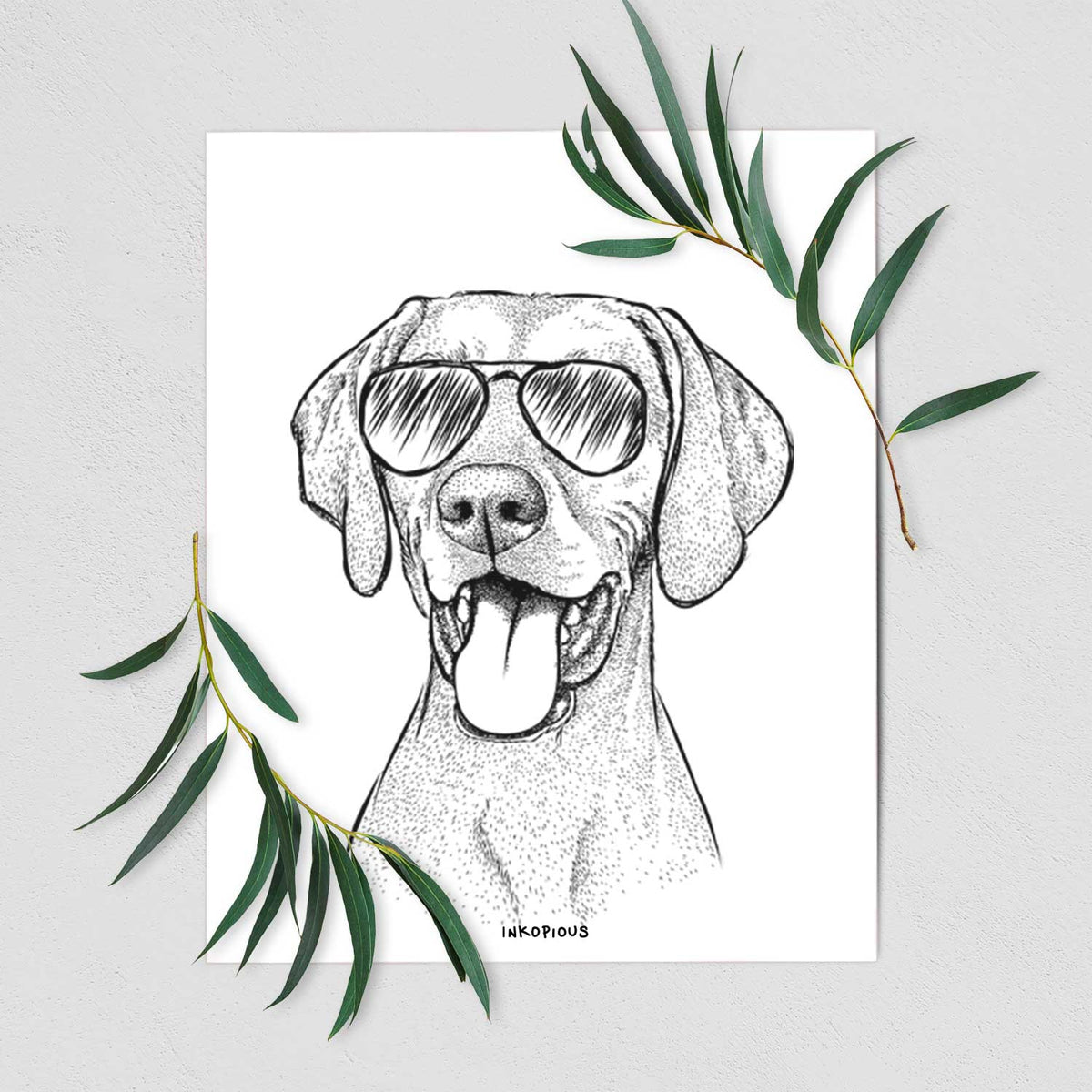 Harper the Vizsla Art Print
