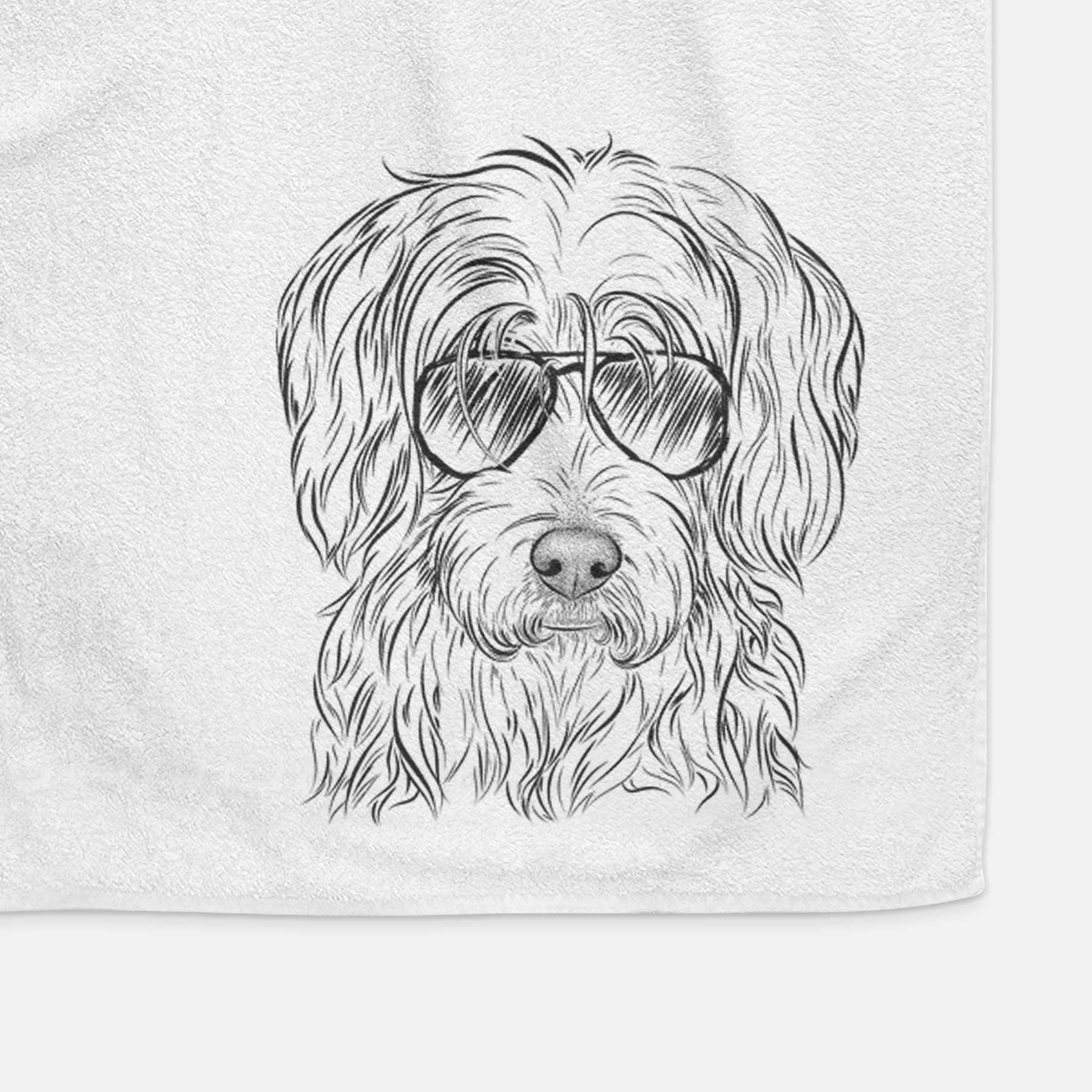 Harry the Mixed Breed Decorative Hand Towel