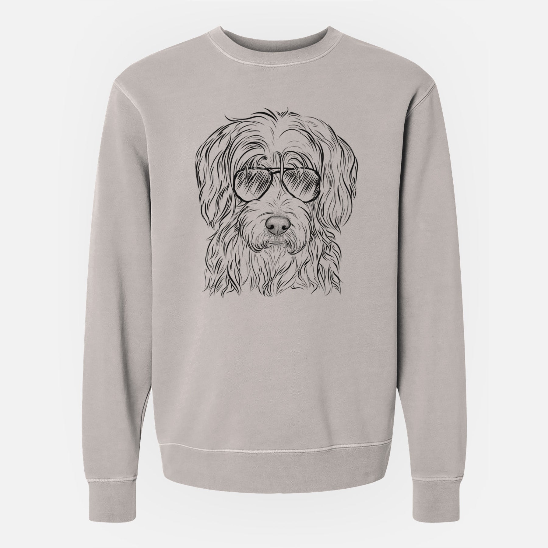 Aviator Harry the Mixed Breed - Unisex Pigment Dyed Crew Sweatshirt