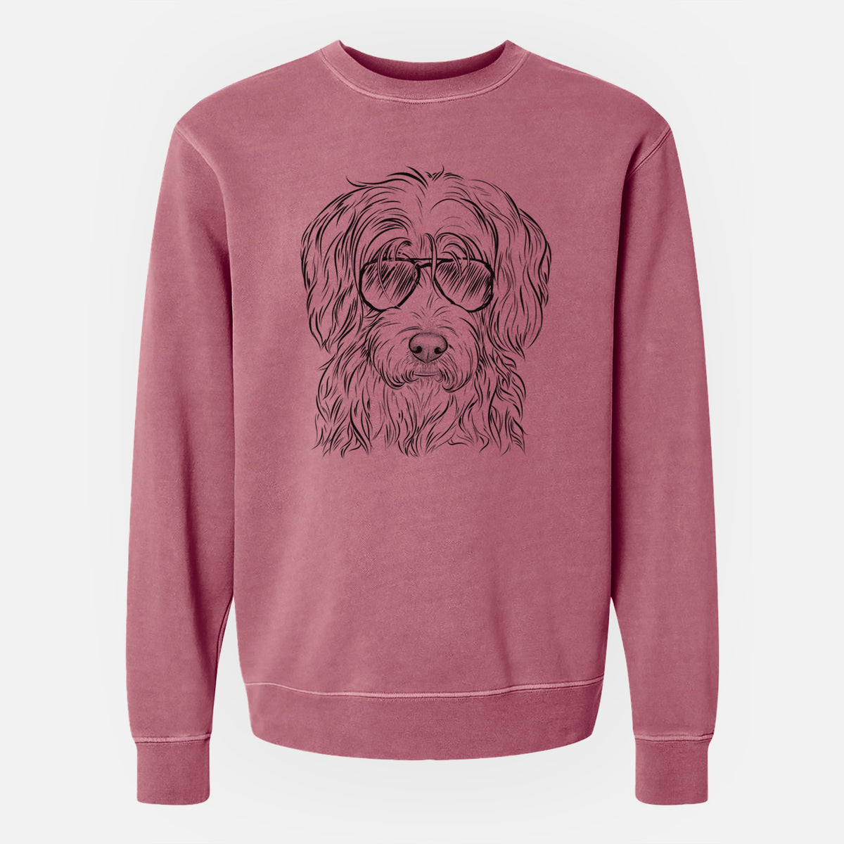 Aviator Harry the Mixed Breed - Unisex Pigment Dyed Crew Sweatshirt