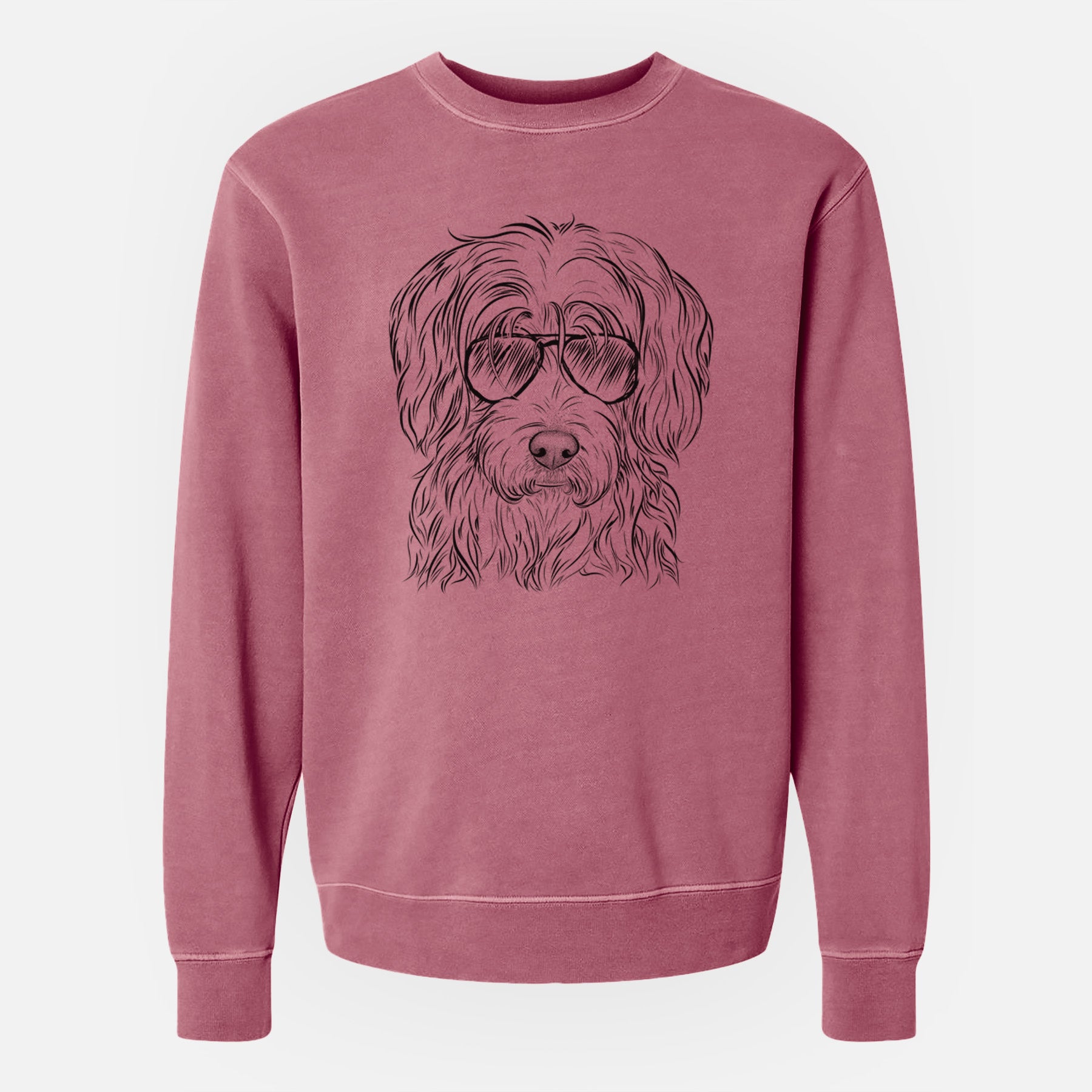 Aviator Harry the Mixed Breed - Unisex Pigment Dyed Crew Sweatshirt