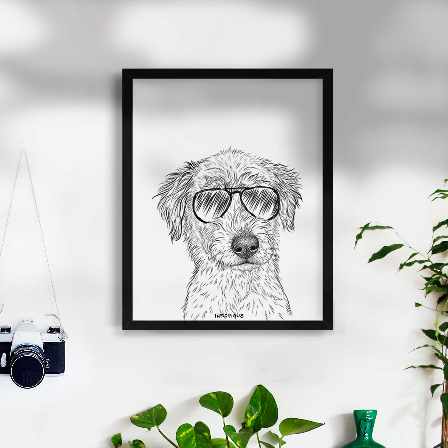 Harry the Mixed Breed Puppy Art Print