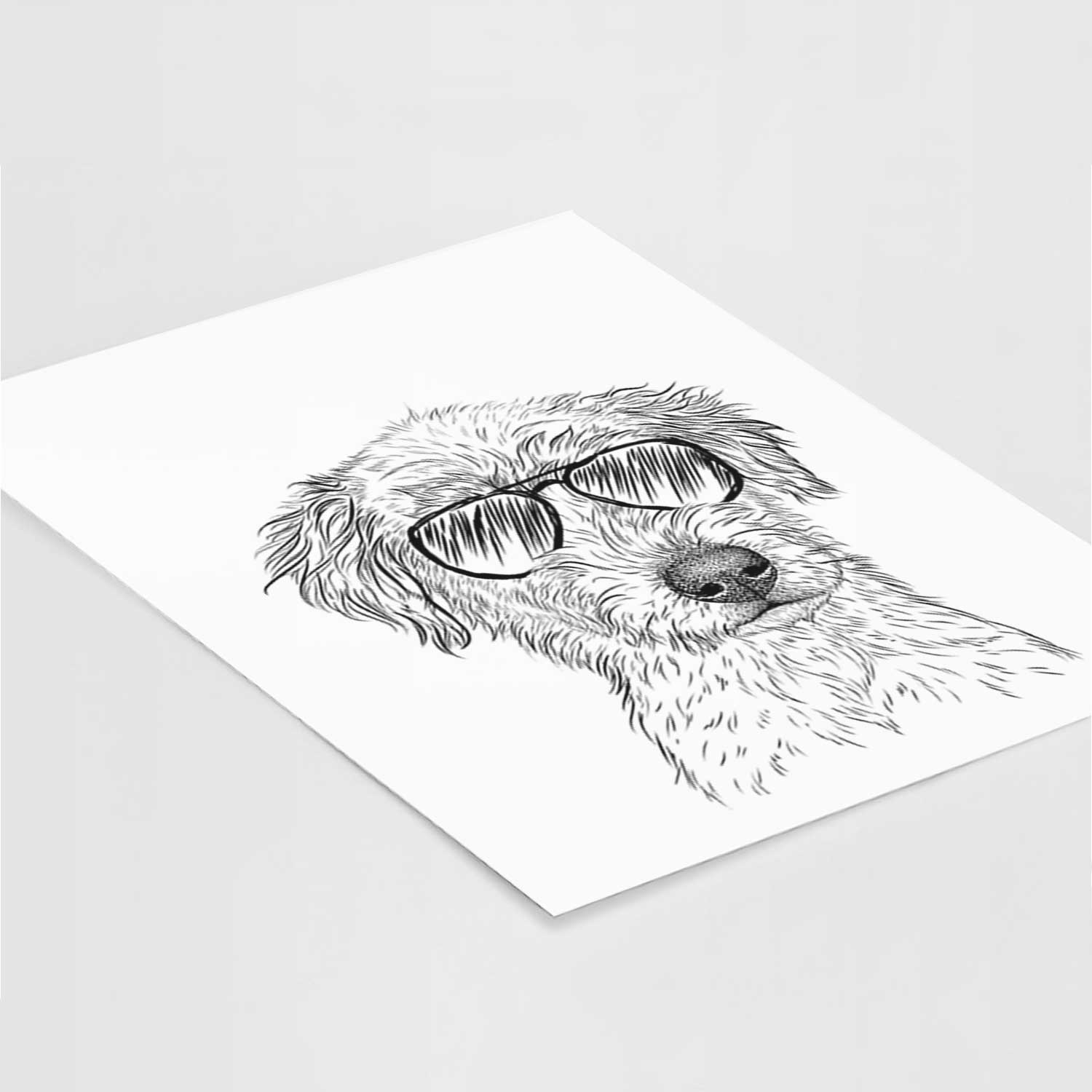 Harry the Mixed Breed Puppy Art Print