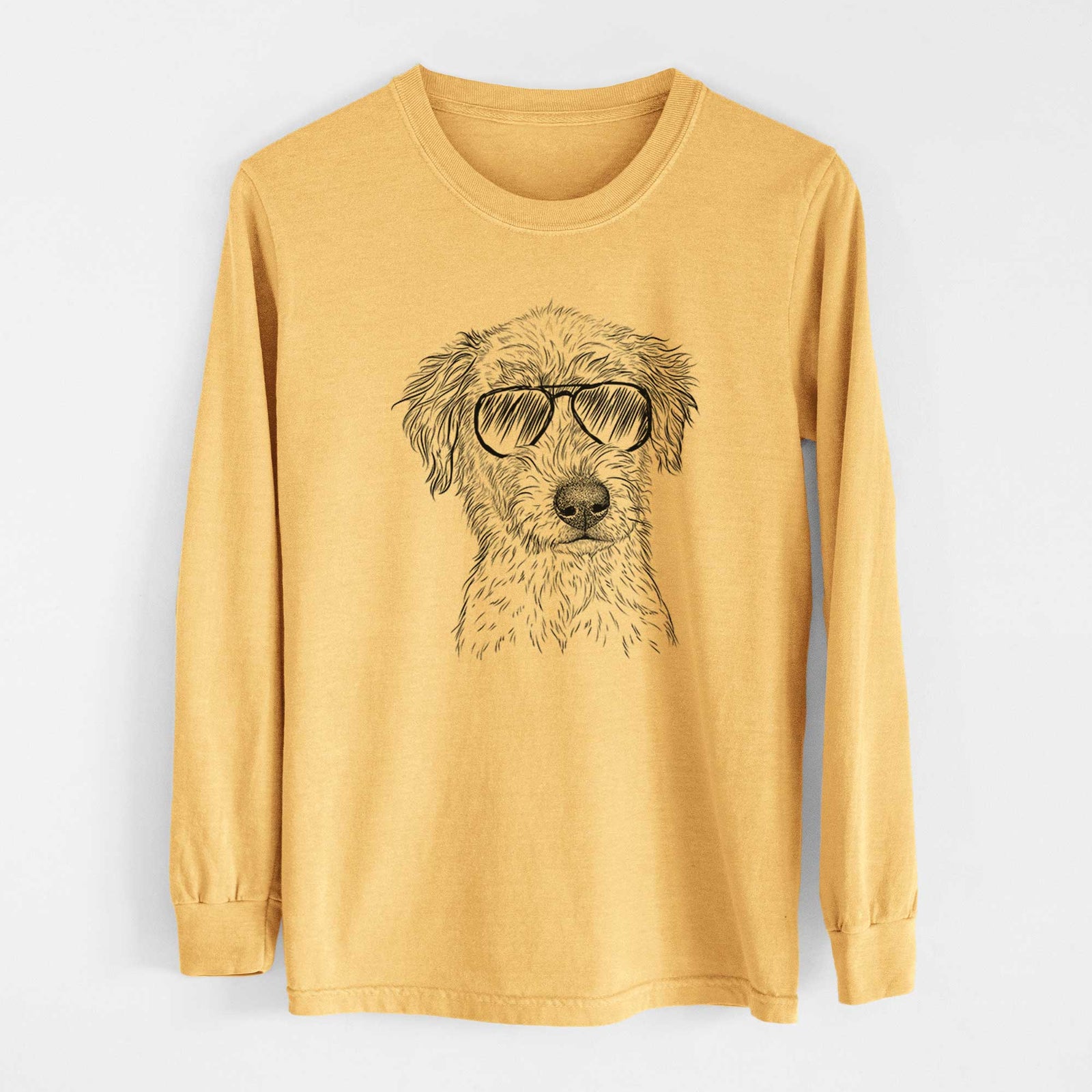 Aviators Harry the Mixed Breed Puppy - Heavyweight 100% Cotton Long Sleeve