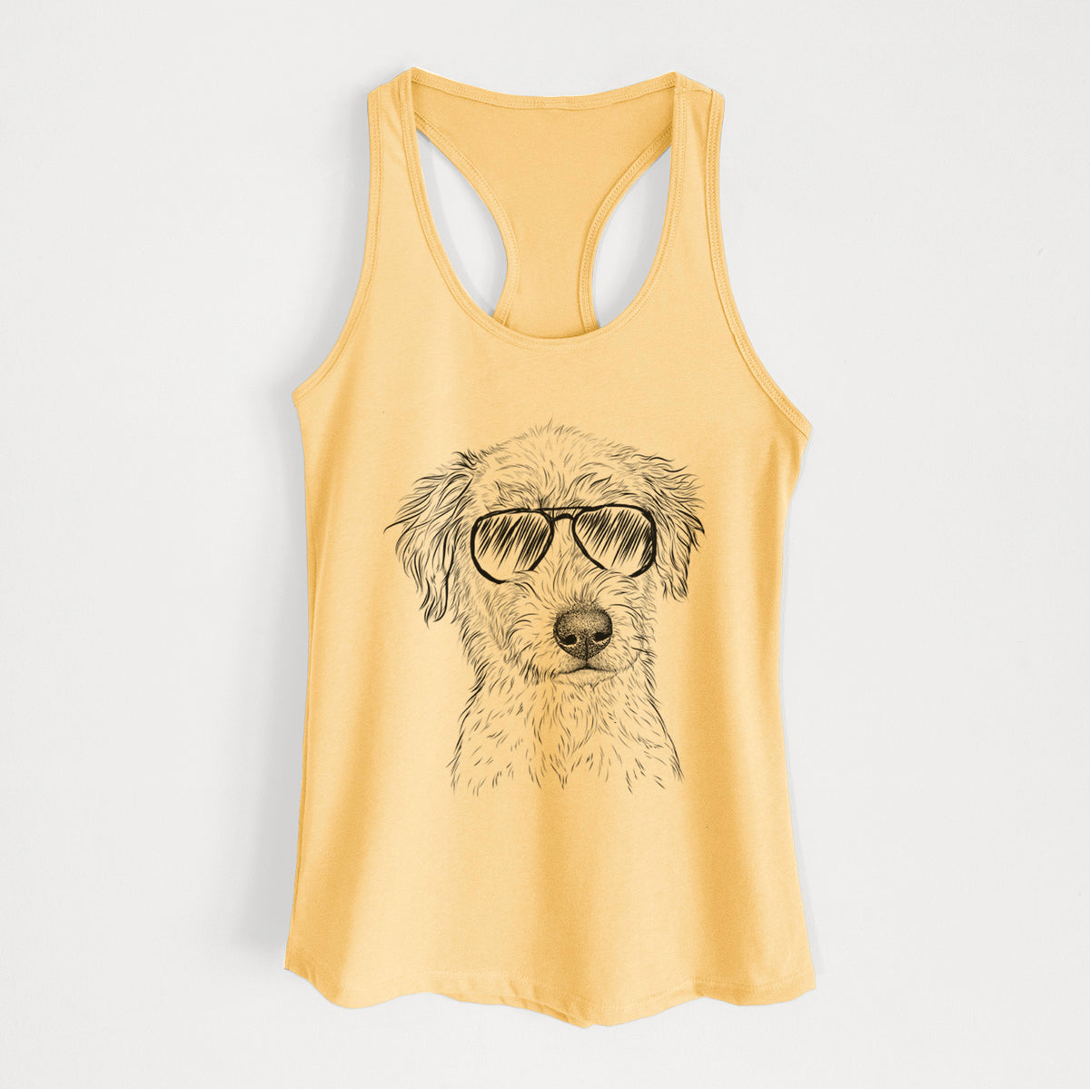 Harry the Mixed Breed Puppy - Women's Racerback Tanktop