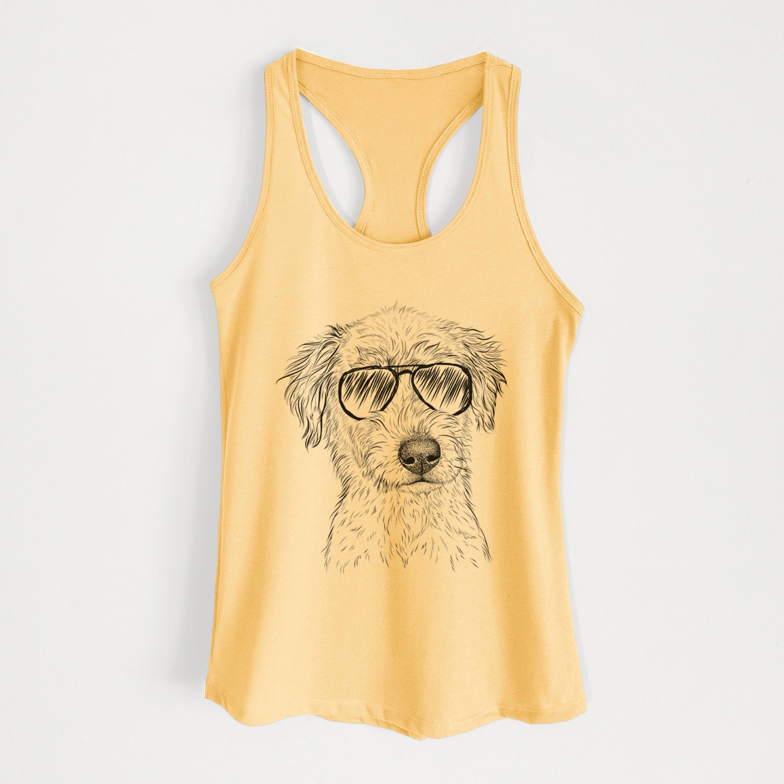 Harry the Mixed Breed Puppy - Women's Racerback Tanktop