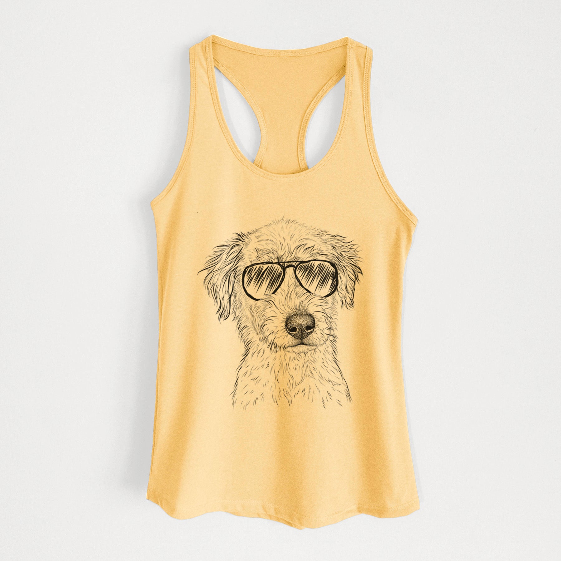 Harry the Mixed Breed Puppy - Women's Racerback Tanktop