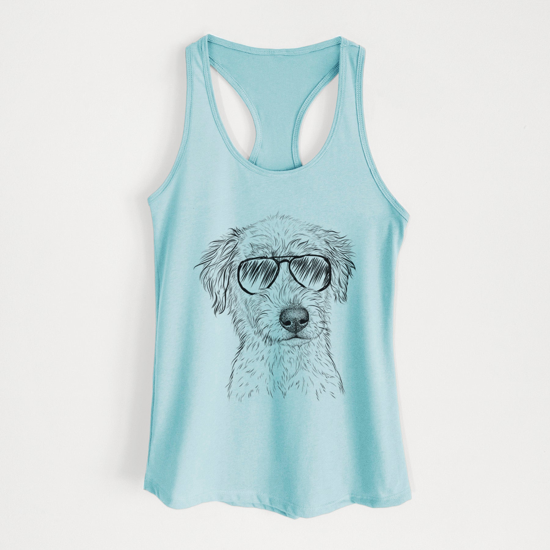 Harry the Mixed Breed Puppy - Women's Racerback Tanktop