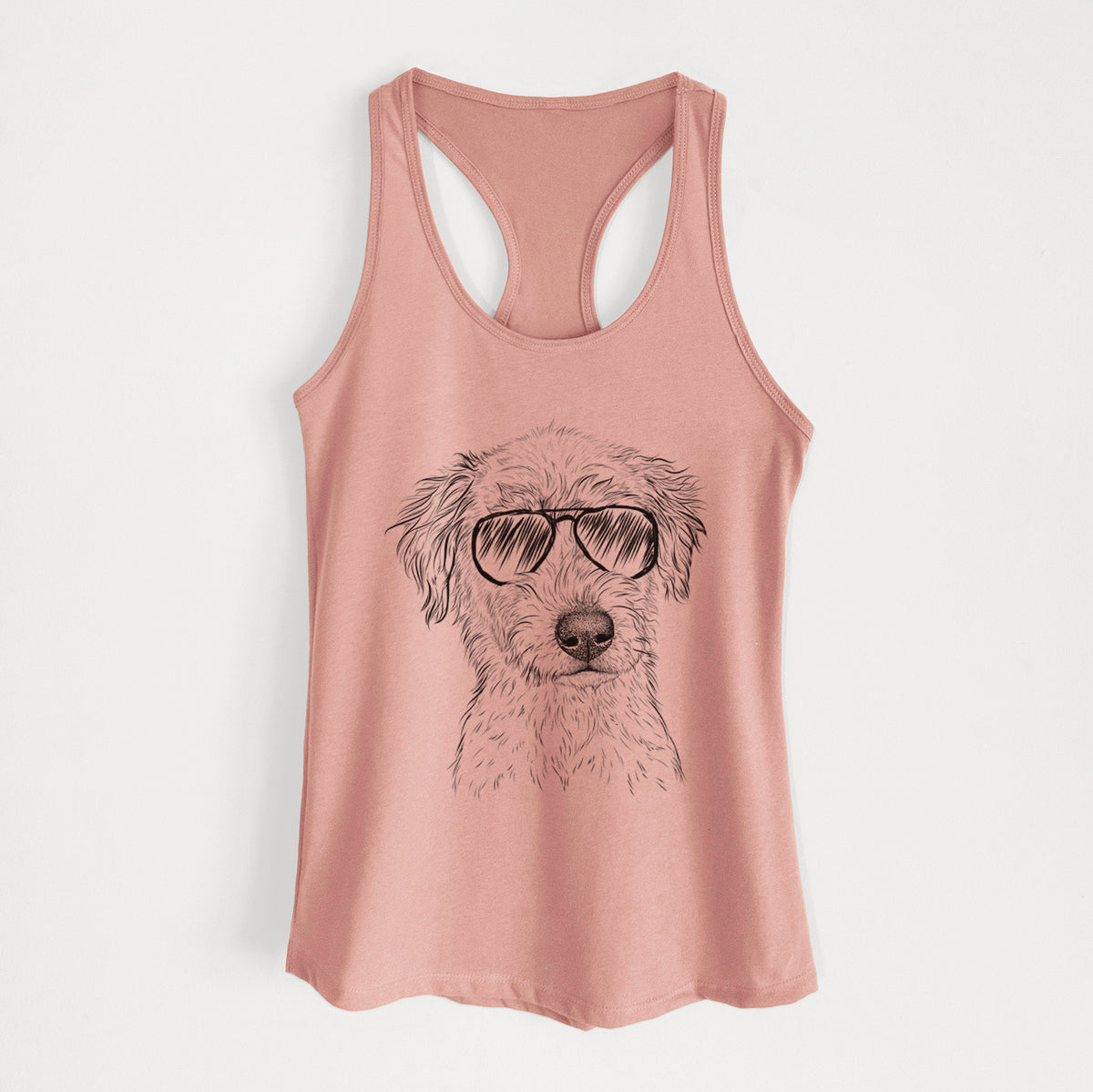 Harry the Mixed Breed Puppy - Women's Racerback Tanktop