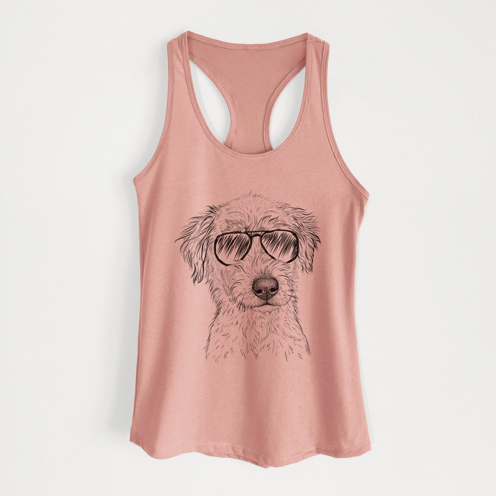 Harry the Mixed Breed Puppy - Women's Racerback Tanktop