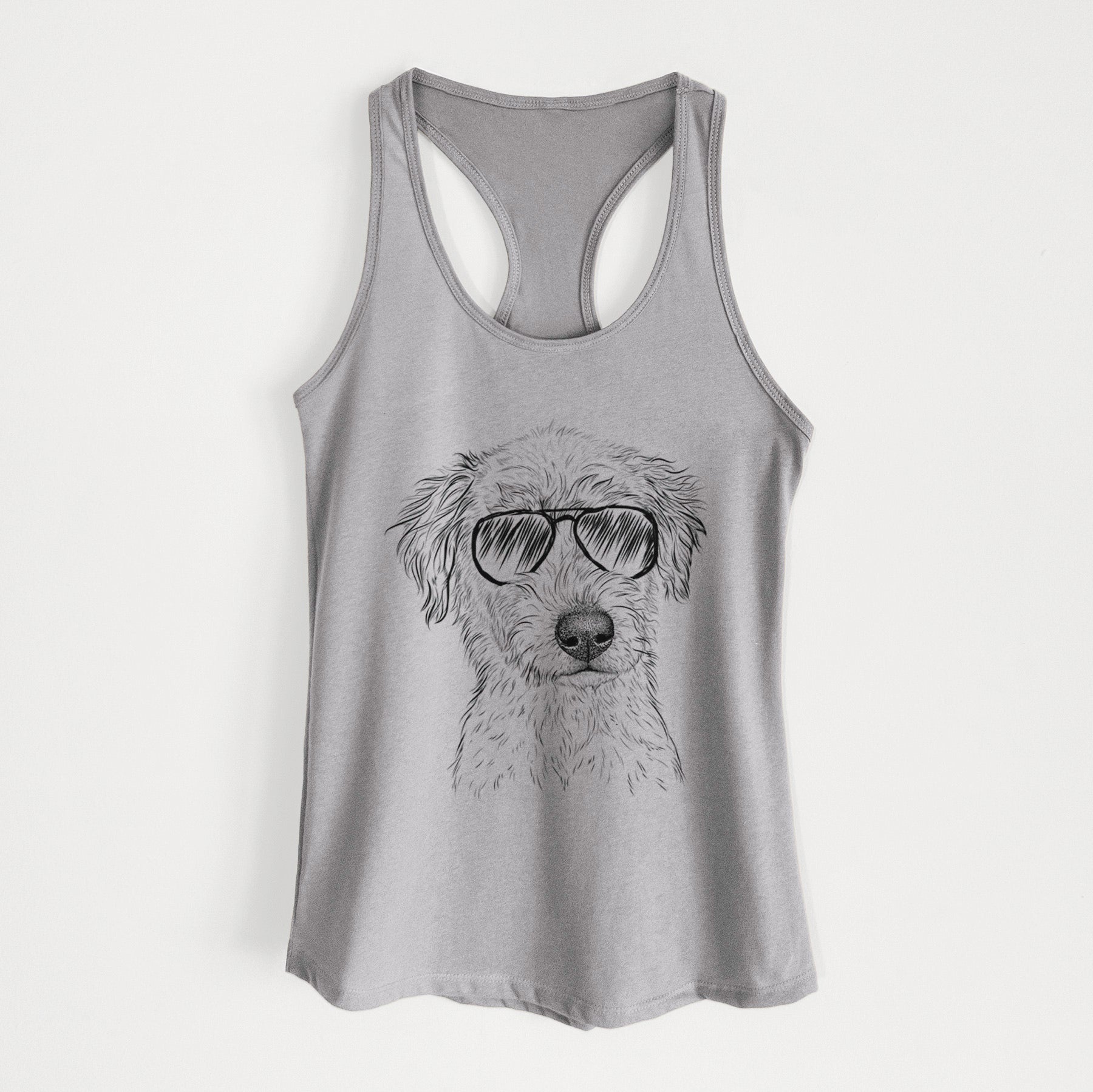 Harry the Mixed Breed Puppy - Women's Racerback Tanktop