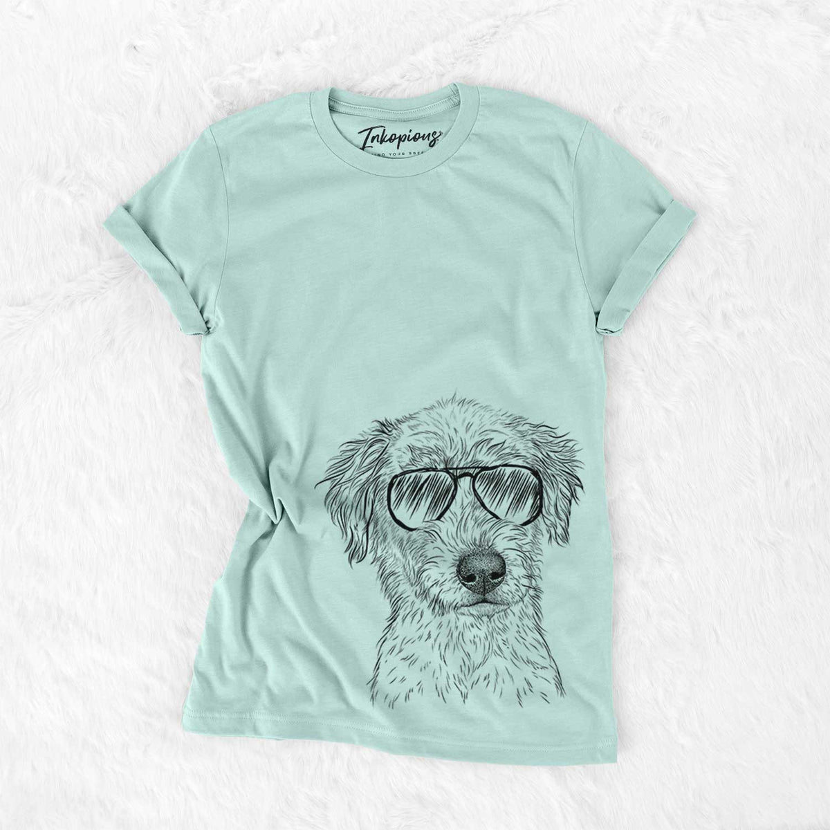 Aviator Harry the Mixed Breed Puppy - Unisex Crewneck