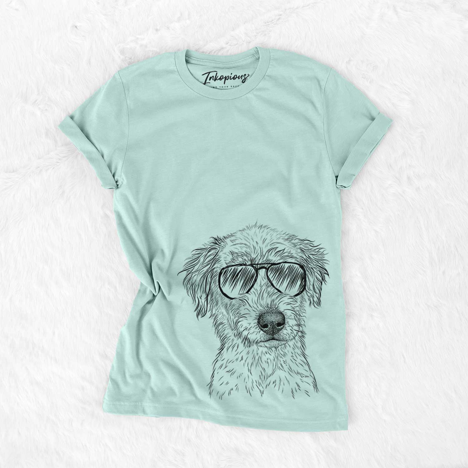 Aviator Harry the Mixed Breed Puppy - Unisex Crewneck