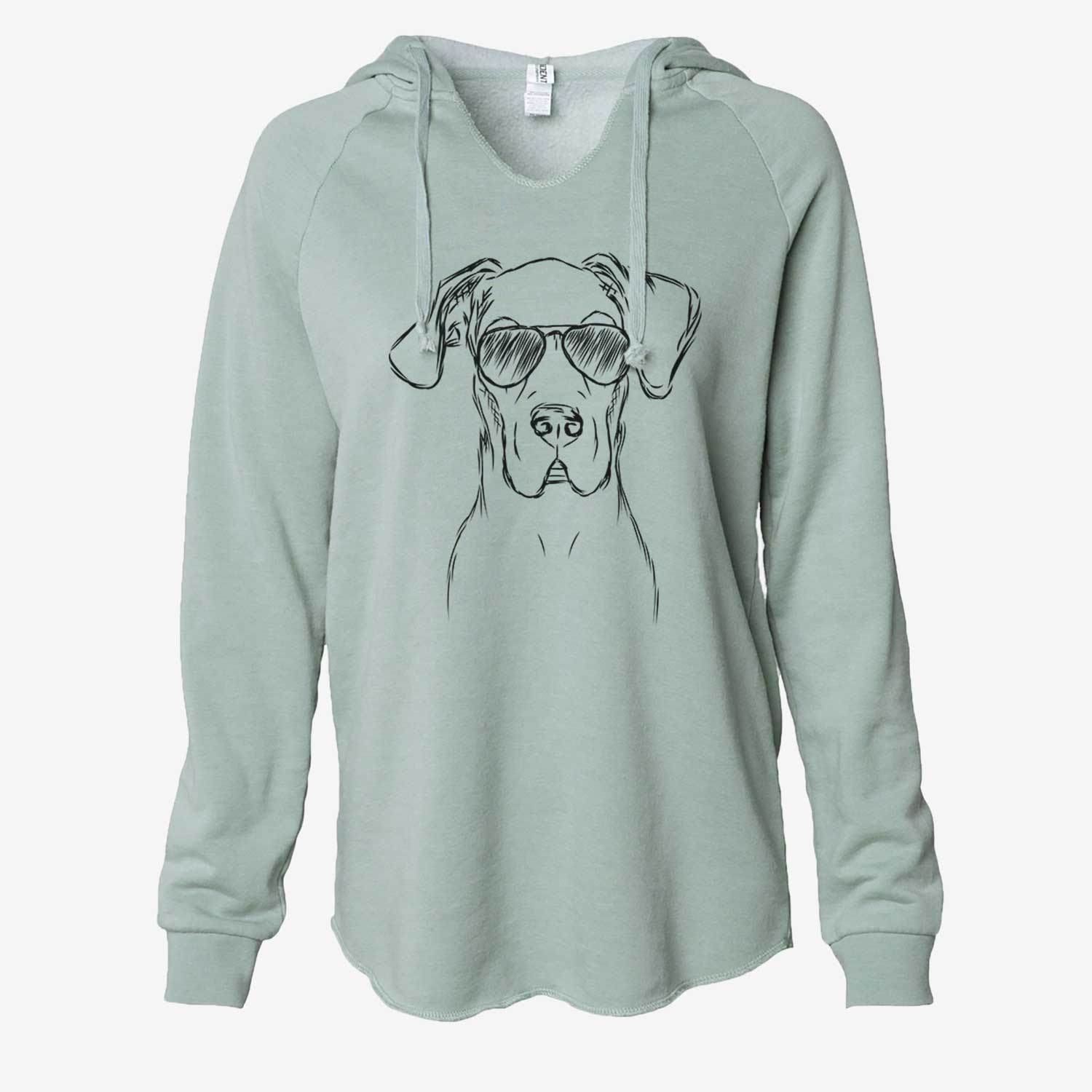 Harvey the Great Dane - Cali Wave Hooded Sweatshirt