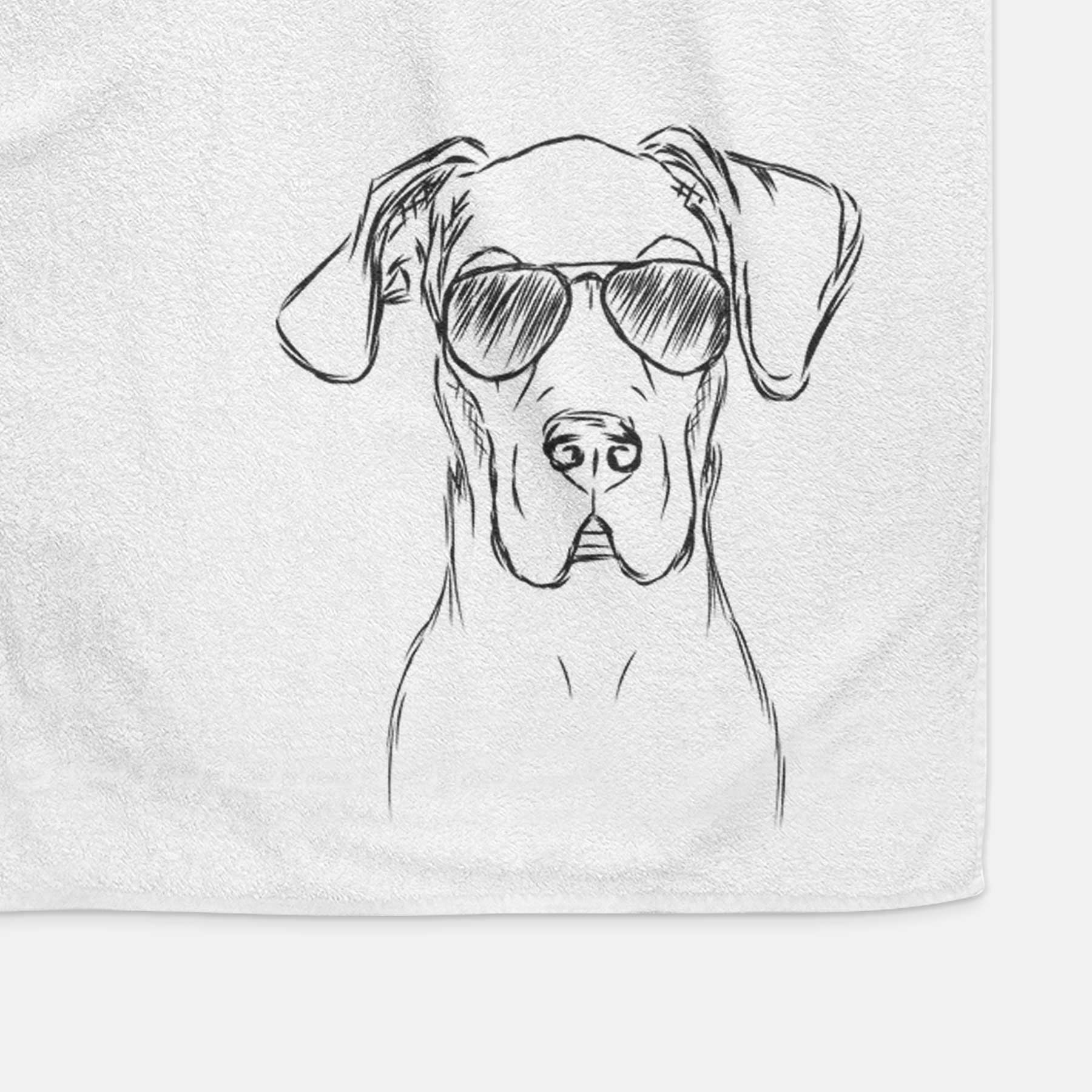 Harvey the Great Dane Decorative Hand Towel