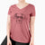 Aviator Harvey the Great Dane - Women's V-neck Shirt