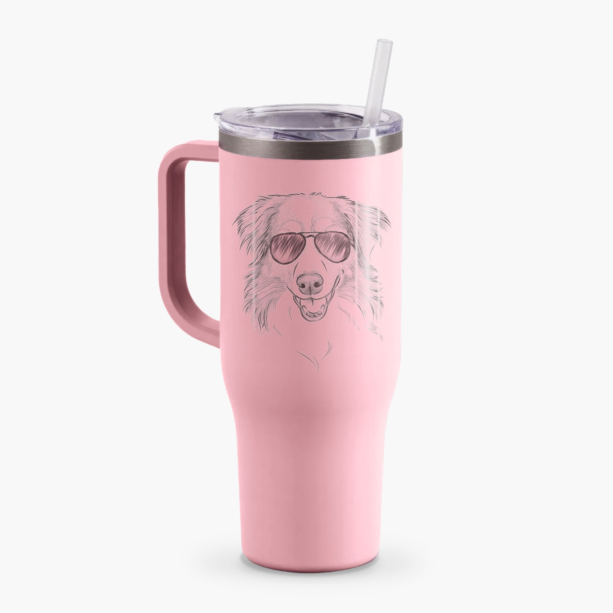 Hattie the Australian Shepherd - 40oz Tumbler with Handle