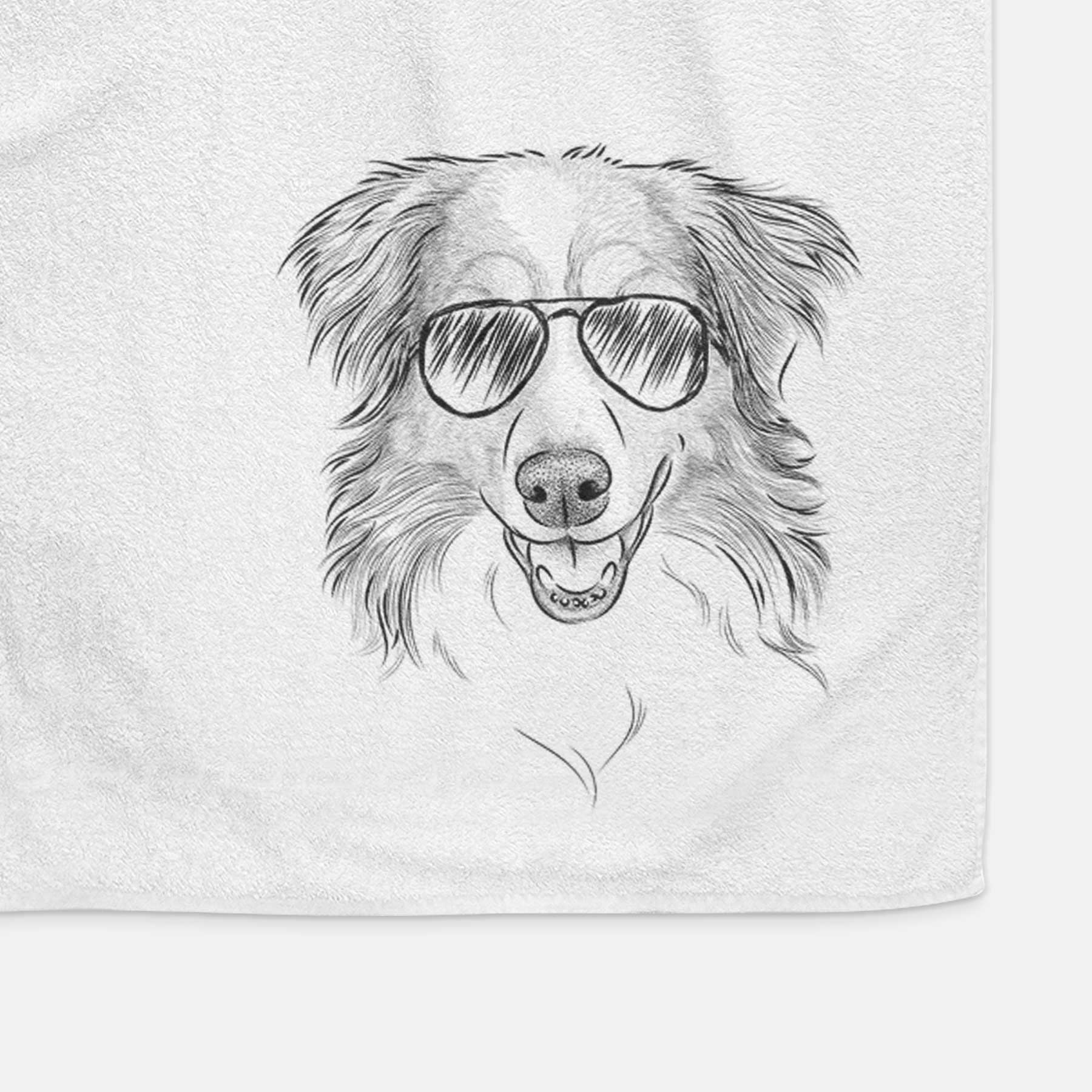 Hattie the Australian Shepherd Decorative Hand Towel