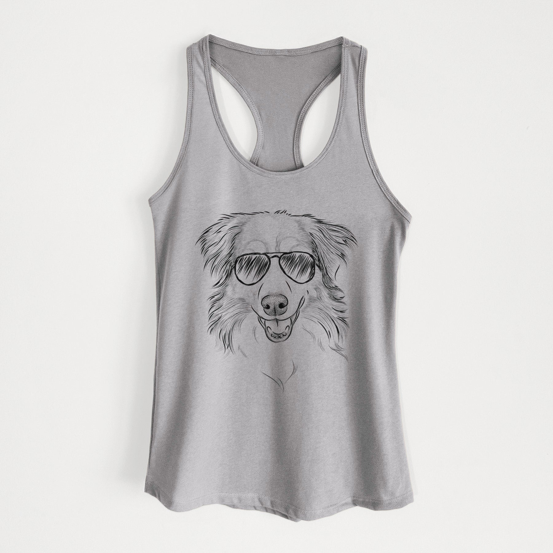 Hattie the Australian Shepherd - Women's Racerback Tanktop