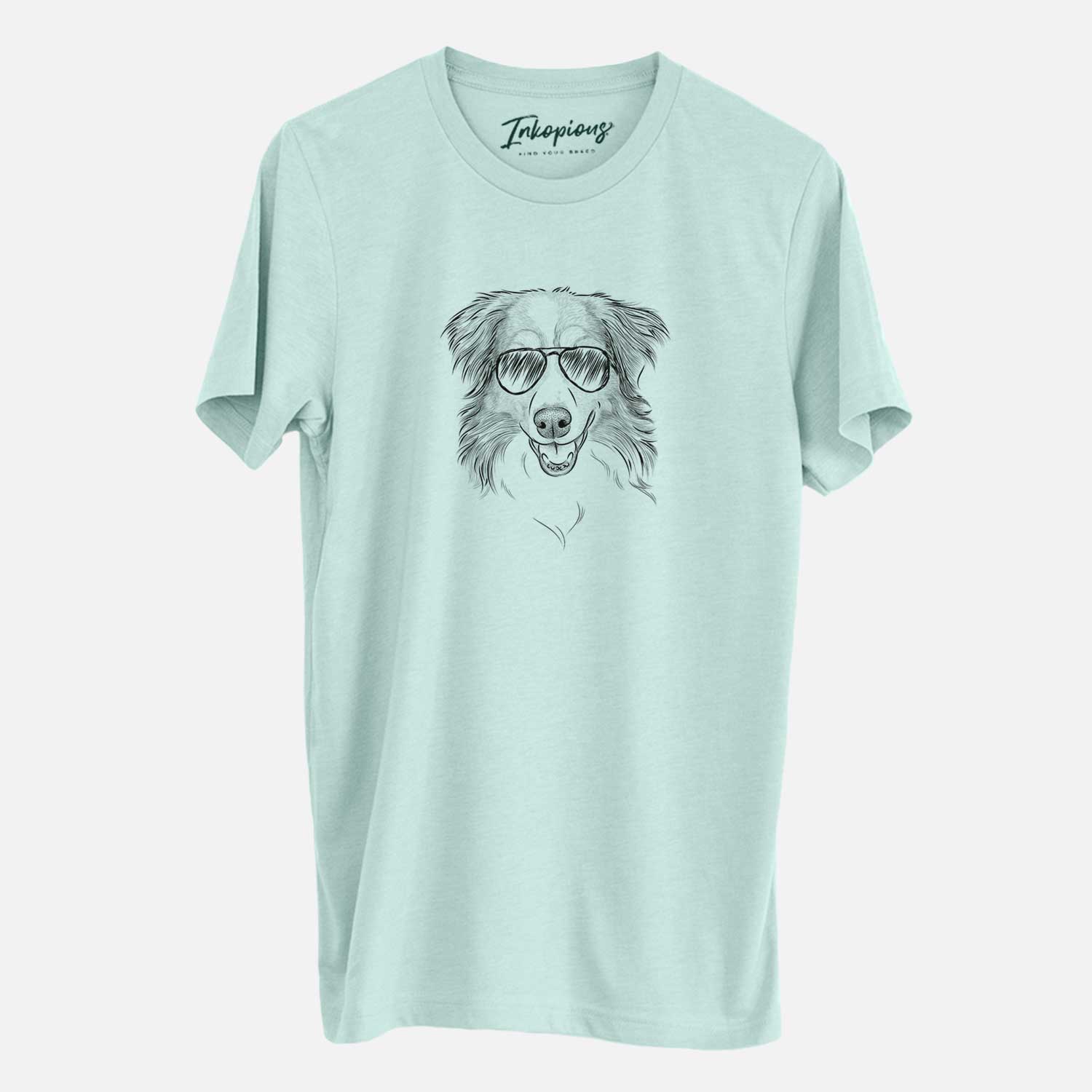 Aviator Hattie the Australian Shepherd - Unisex Crewneck