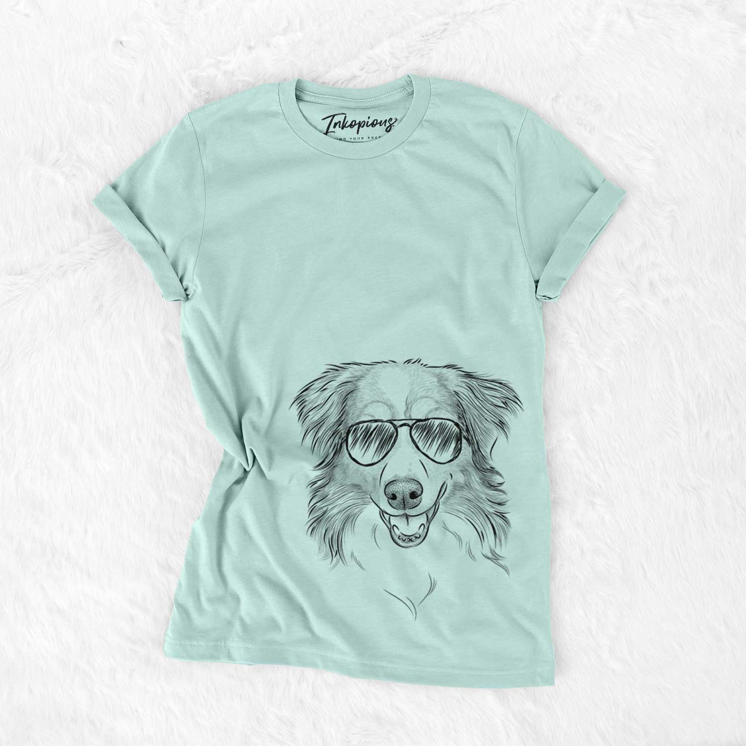 Aviator Hattie the Australian Shepherd - Unisex Crewneck