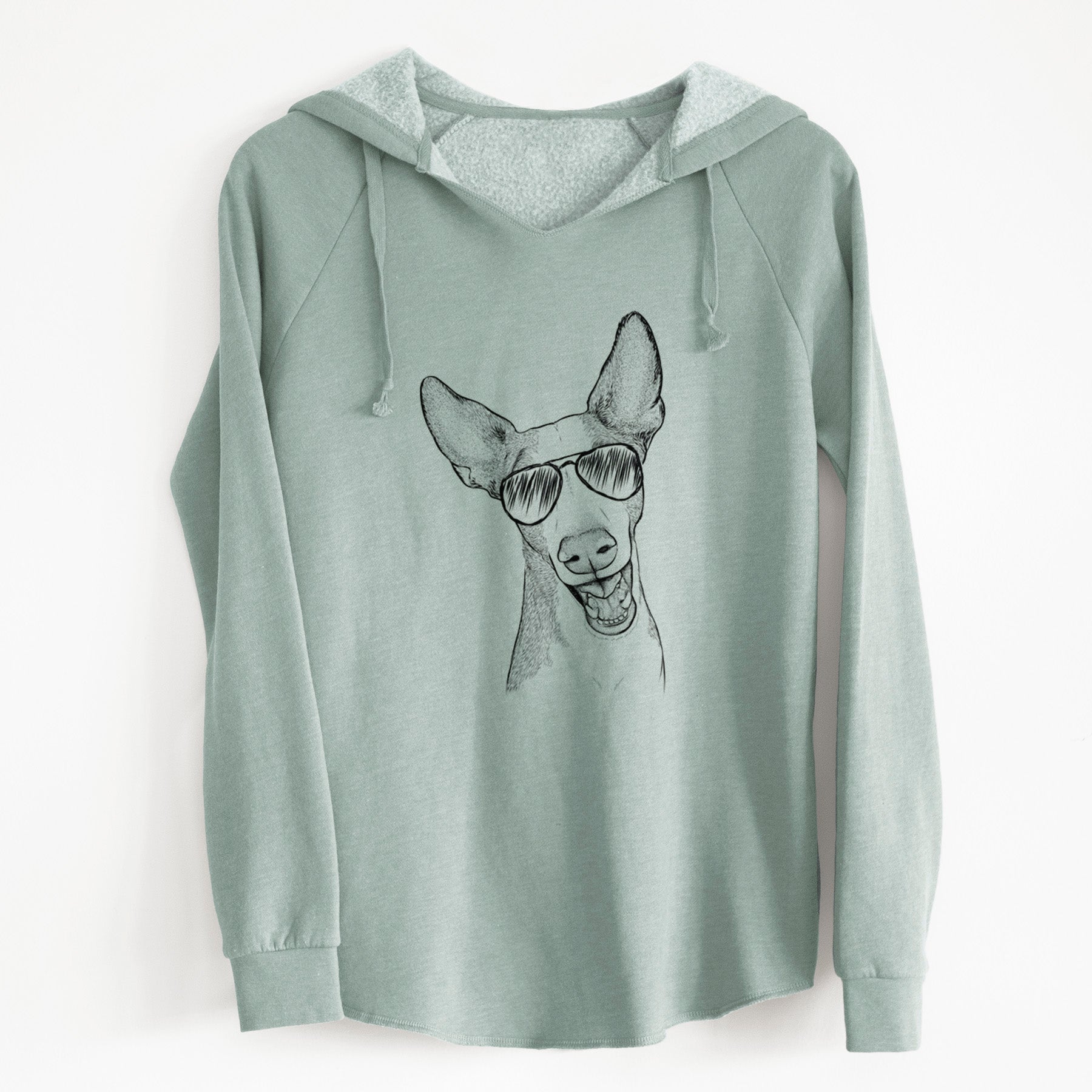 Aviator Havok the Ibizan Hound - Cali Wave Hooded Sweatshirt