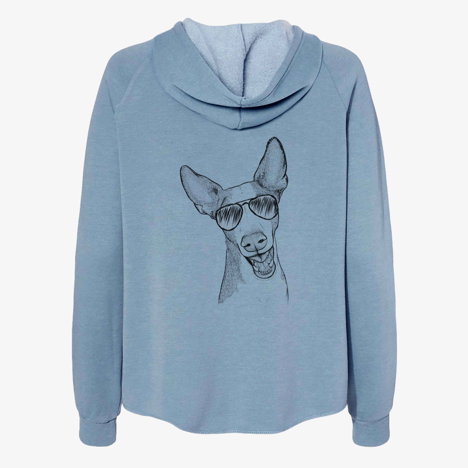 Havok the Ibizan Hound - Women's Cali Wave Zip-Up Sweatshirt