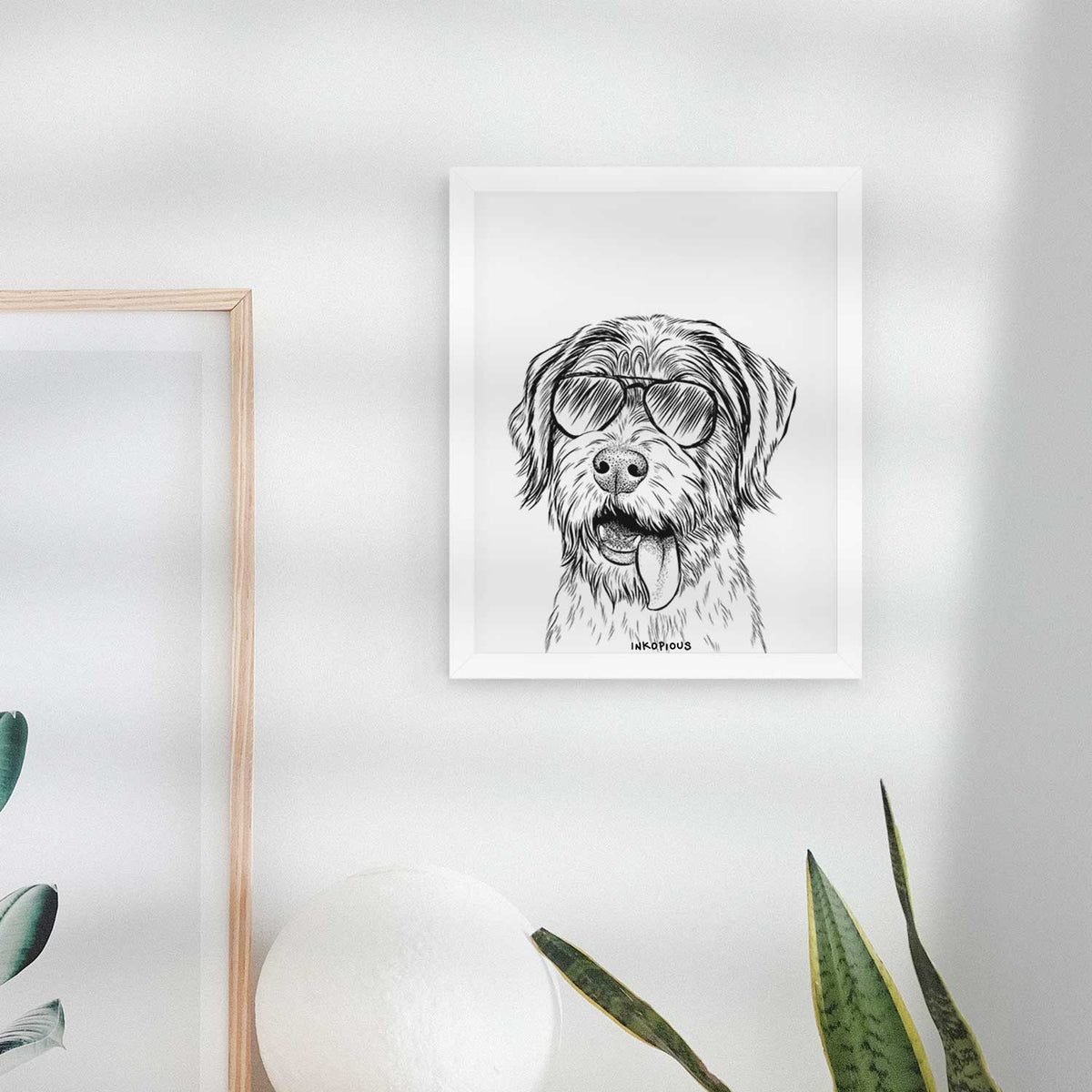 Hazel the German Wirehaired Pointer Mix Art Print