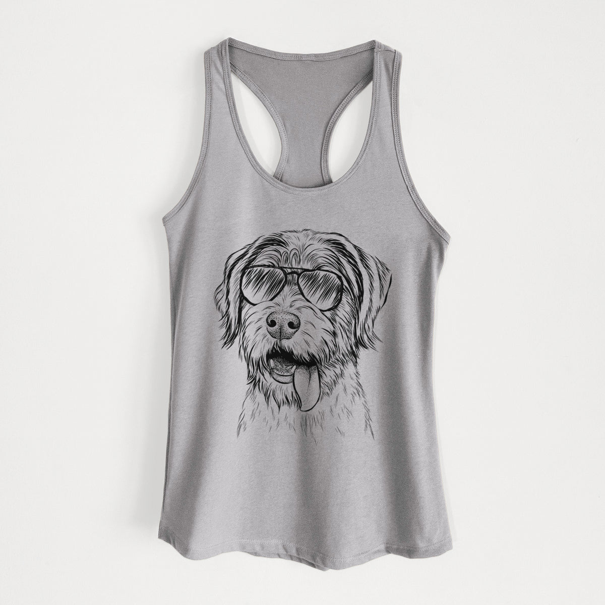 Hazel the German Wirehaired Pointer Mix - Women's Racerback Tanktop