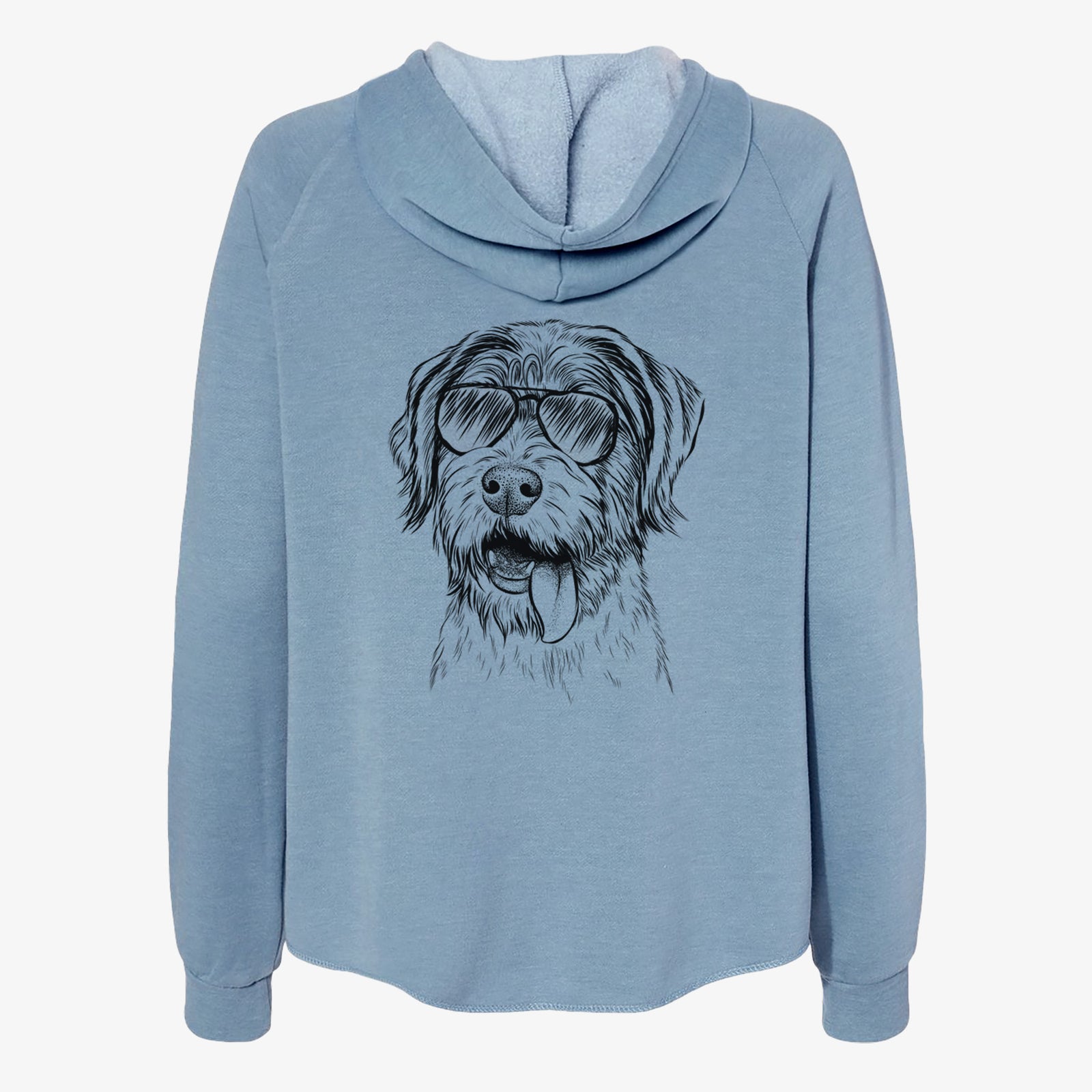 Hazel the German Wirehaired Pointer Mix - Women's Cali Wave Zip-Up Sweatshirt