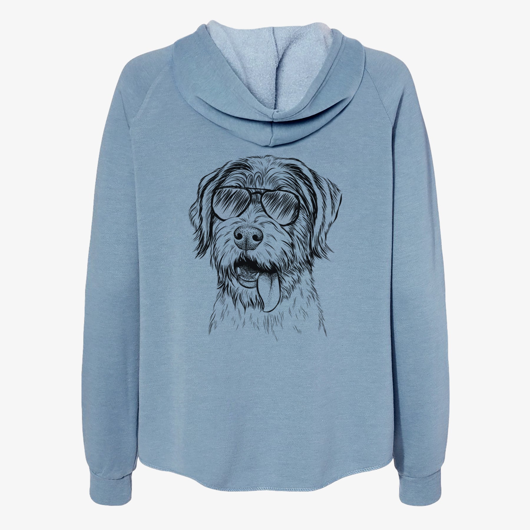 Hazel the German Wirehaired Pointer Mix - Women's Cali Wave Zip-Up Sweatshirt