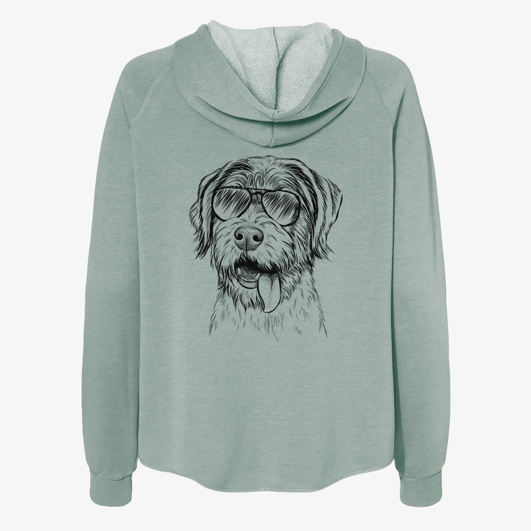 Hazel the German Wirehaired Pointer Mix - Women's Cali Wave Zip-Up Sweatshirt