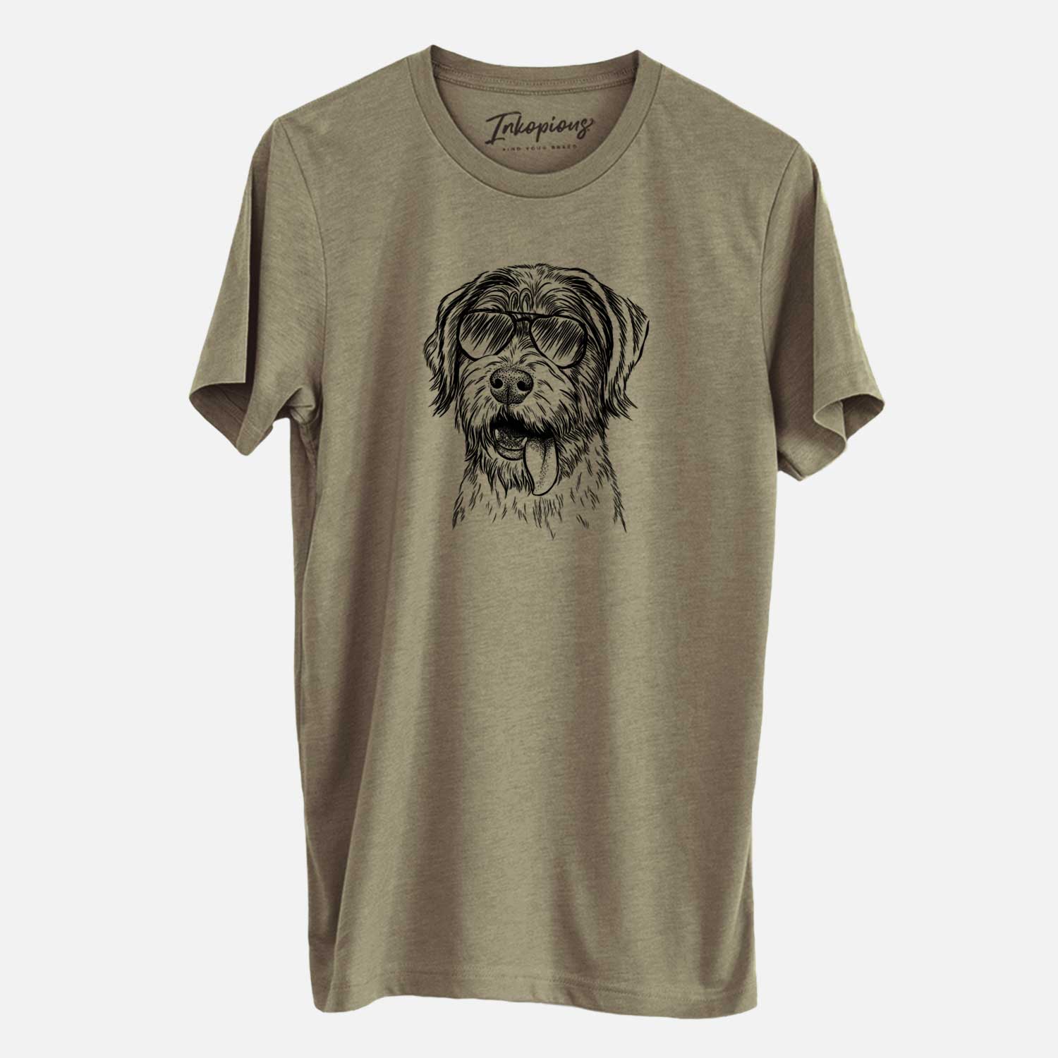 Aviator Hazel the German Wirehaired Pointer Mix - Unisex Crewneck