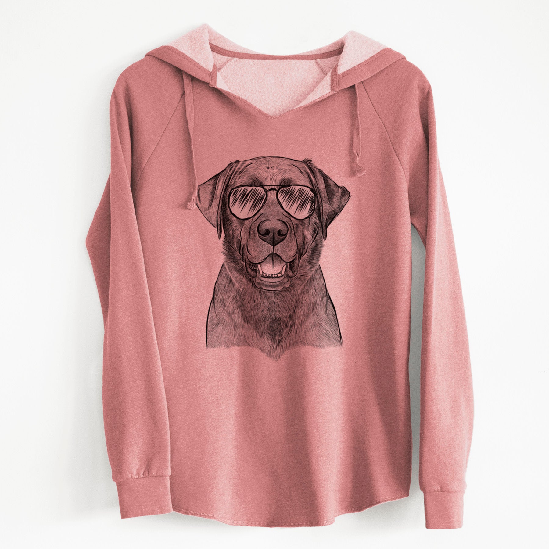 Aviator Heath the Black Lab - Cali Wave Hooded Sweatshirt